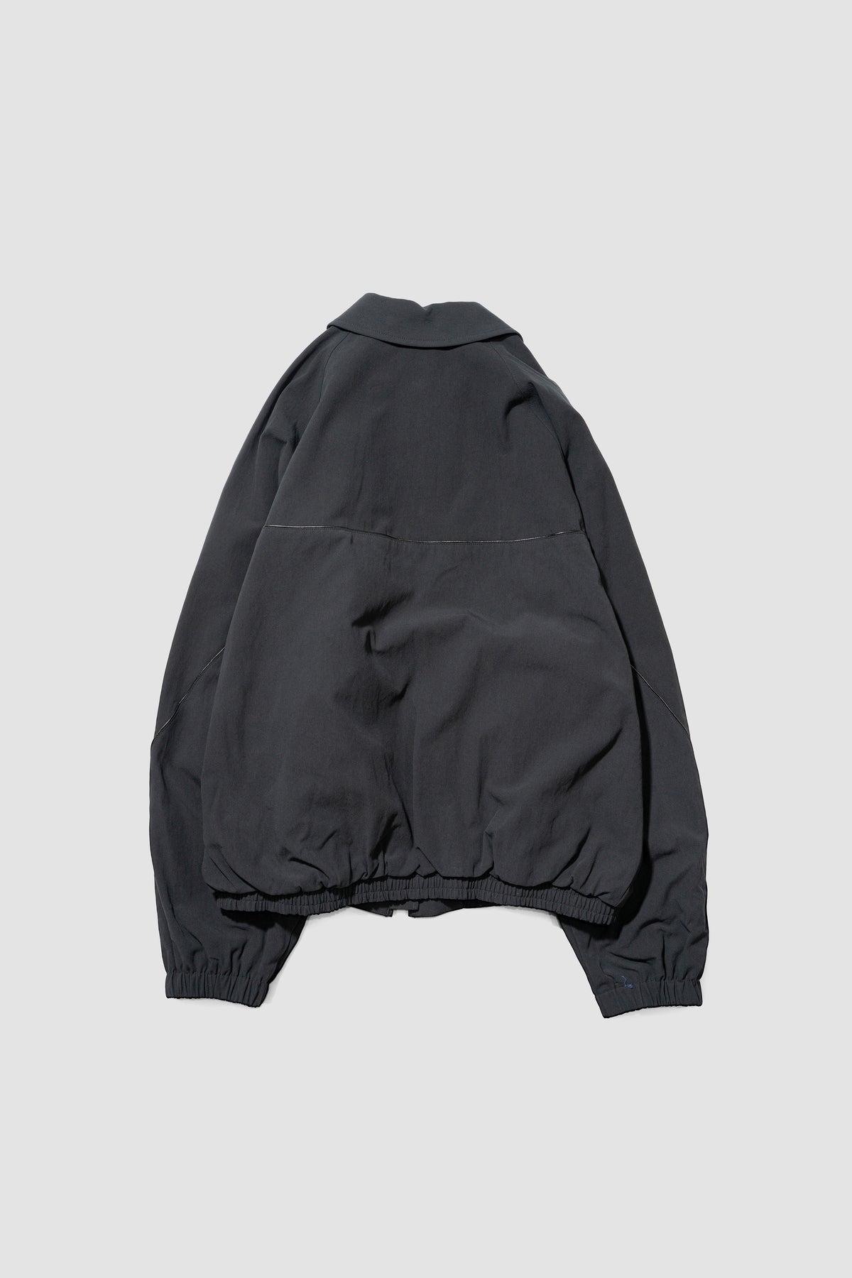 Antwort / LEATHER PIPED COTTON GABARDINE JACKET "BLACK"