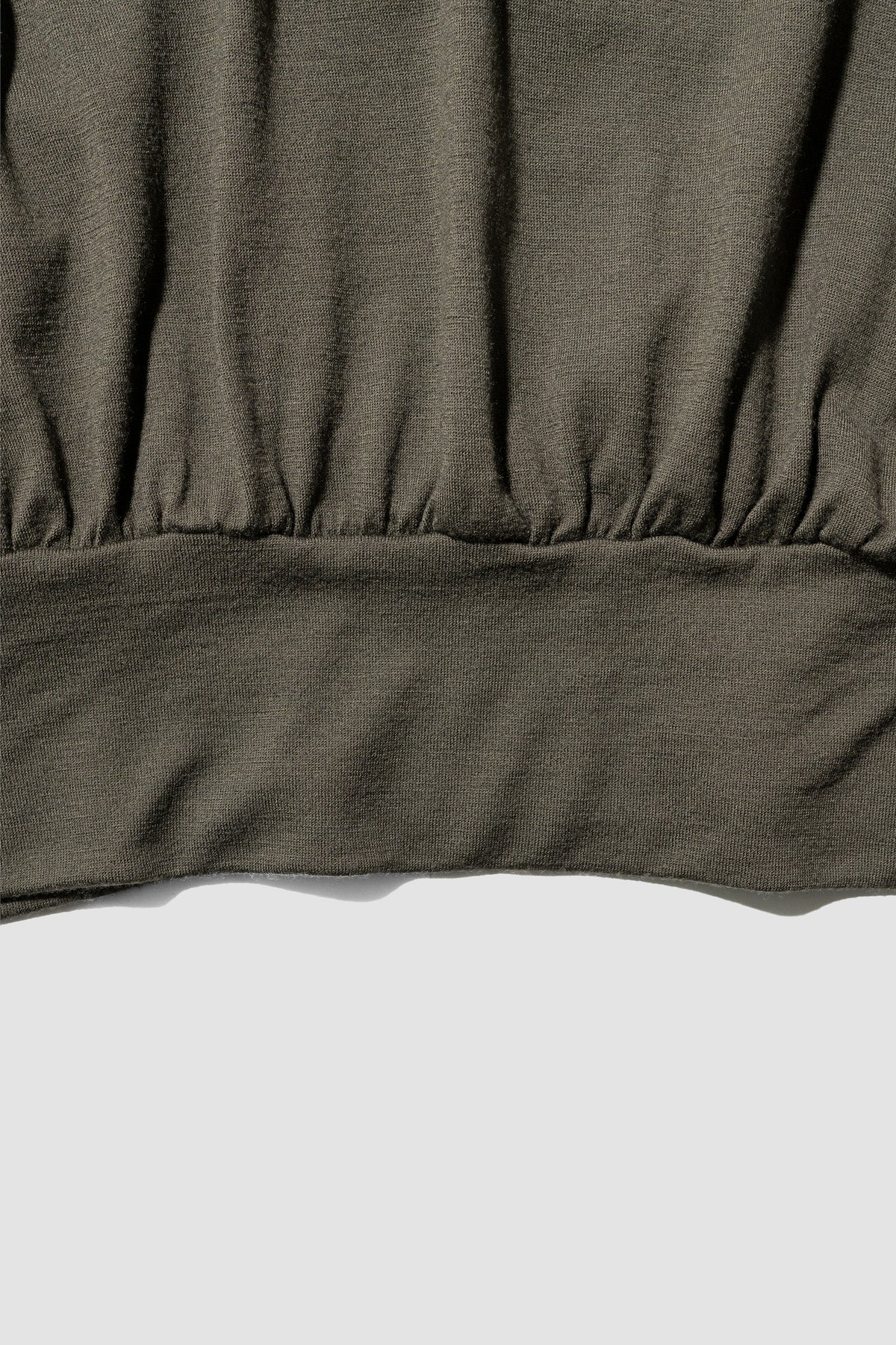 barbell object / wool bo top "khaki"