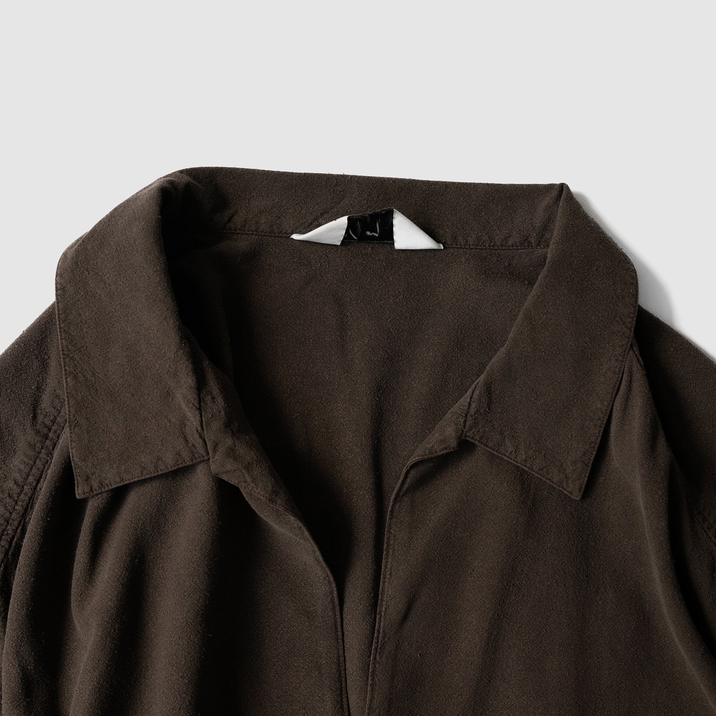 ANCELLM / SILK NEP LONG SHIRT 