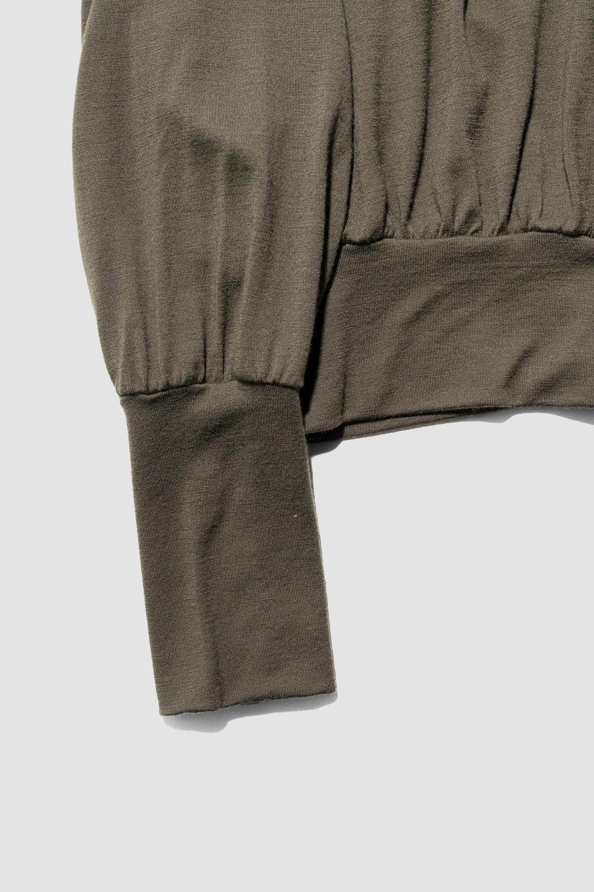 barbell object / wool bo top "khaki"