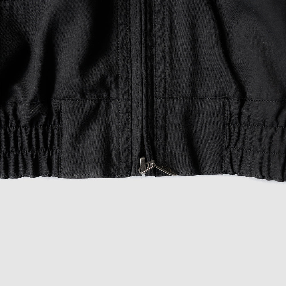 ESSAY/ WOOL ZIP JACKET "BLACK"