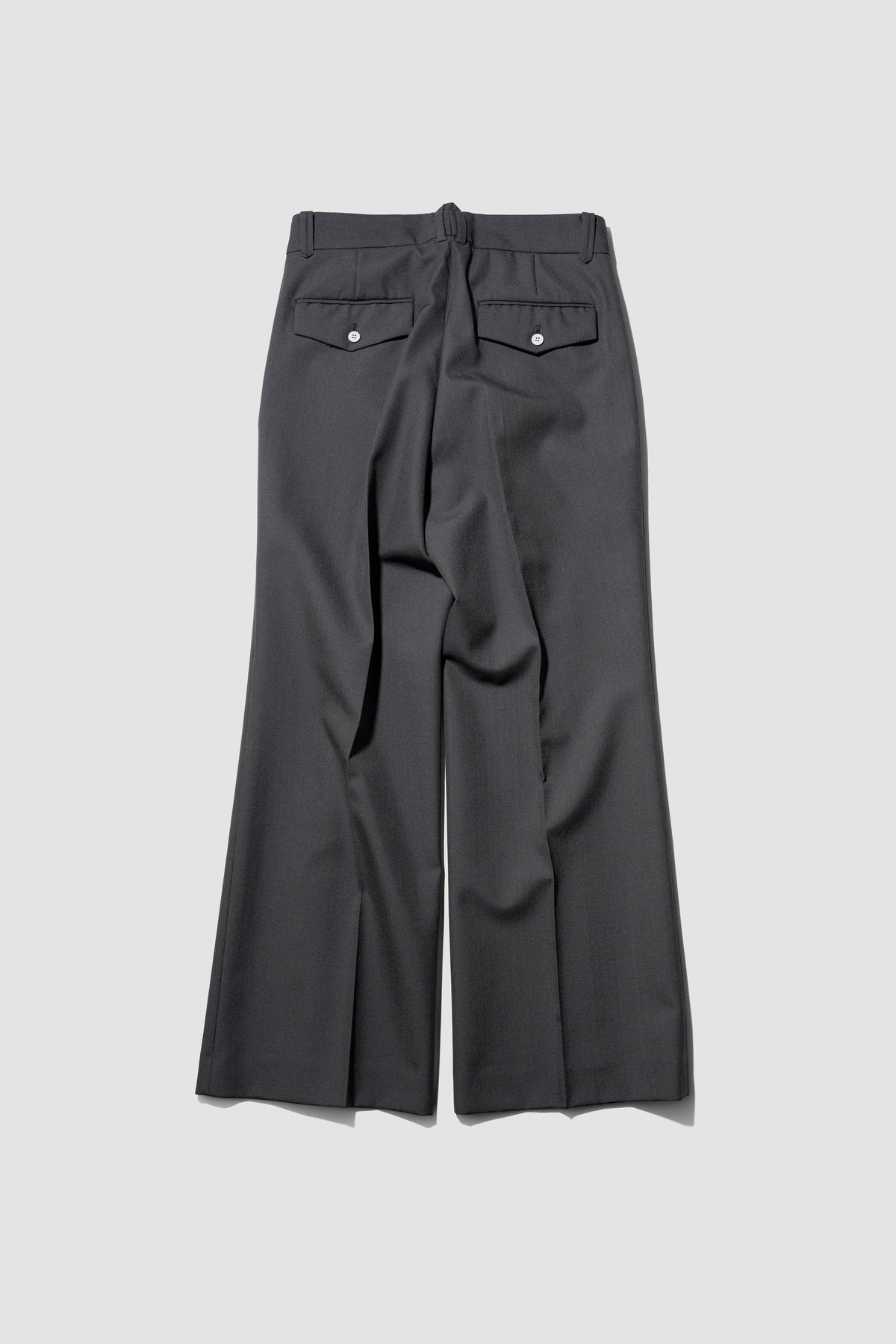 paratrait/ WOOL NONKE SLACKS "GRAY"