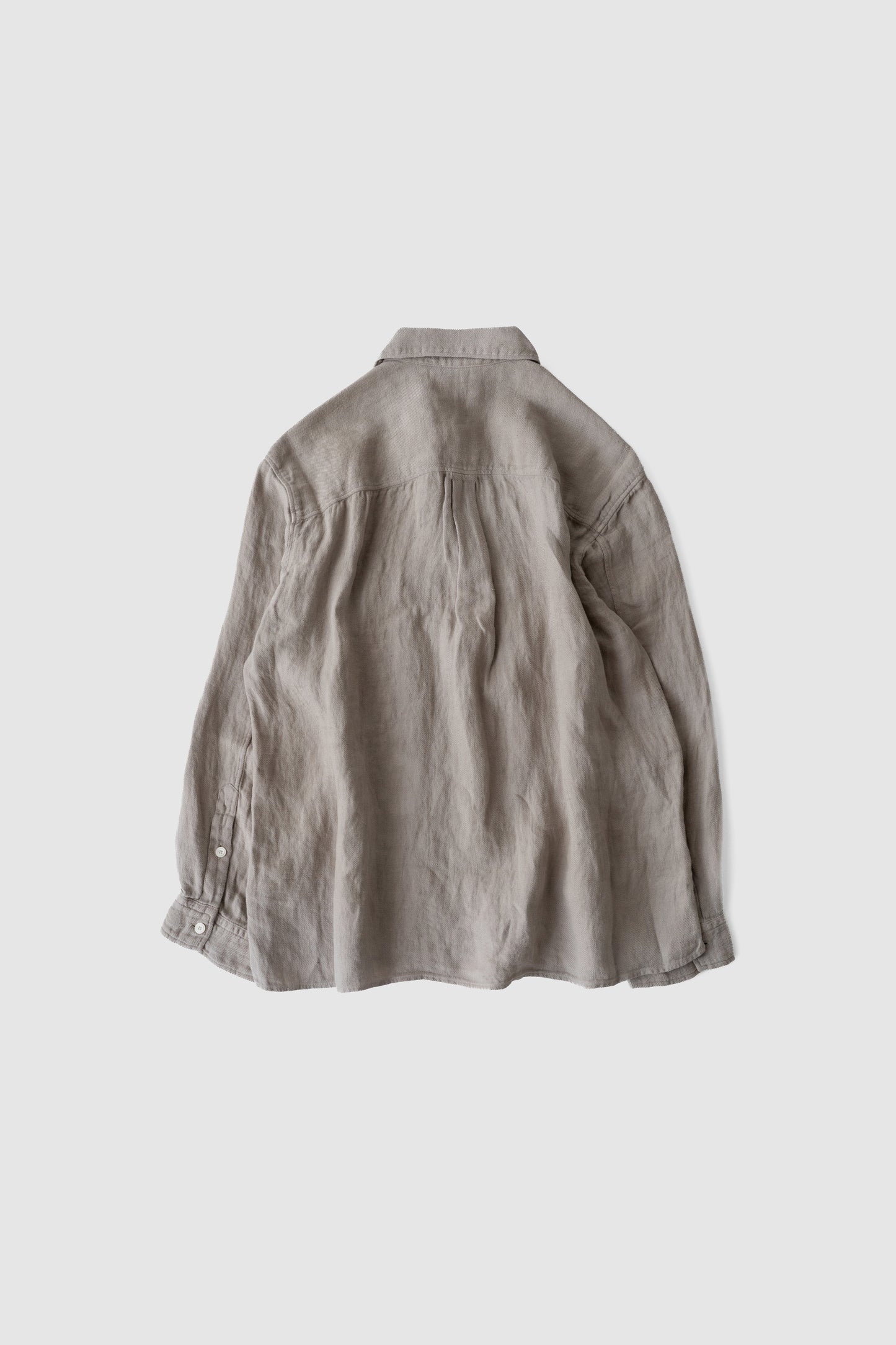 ANCELLM / LINEN OVER SHIRT "BEIGE"