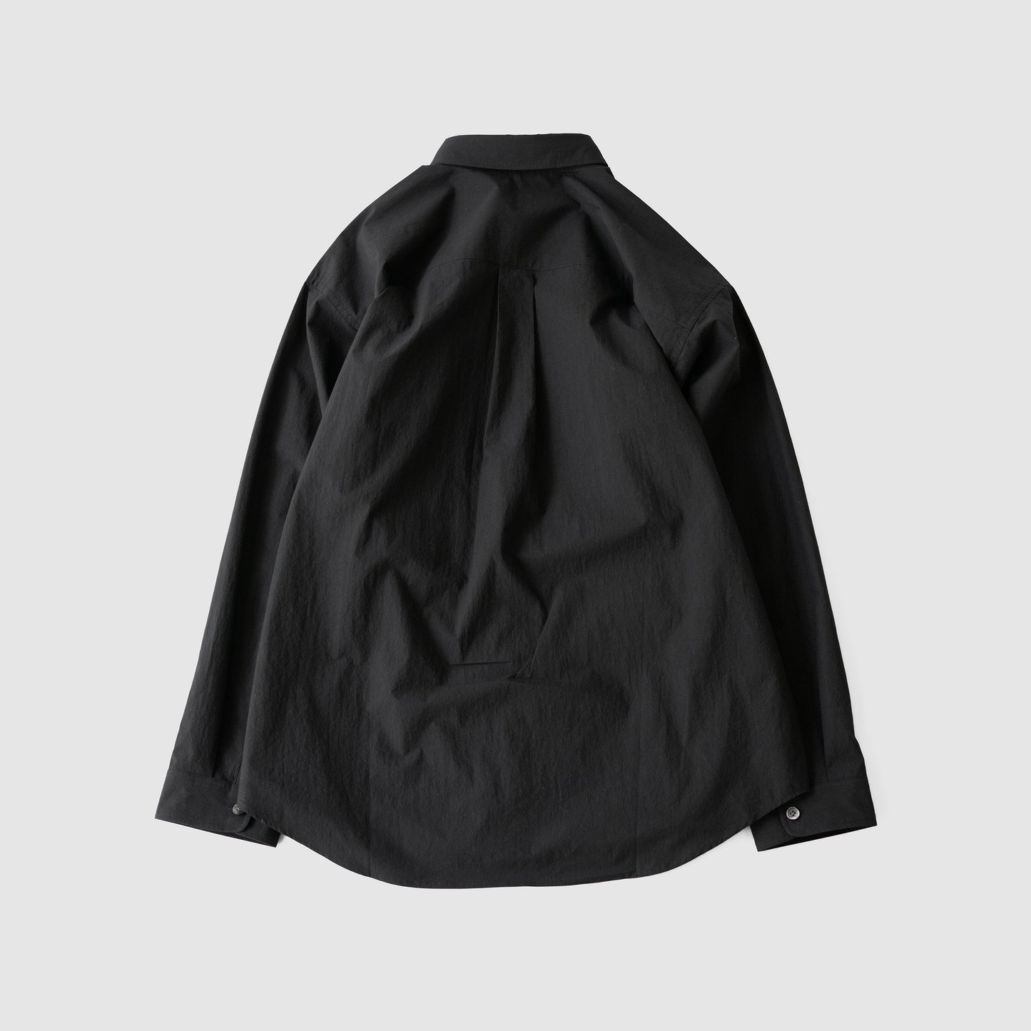 Antwort / COTTON TYPEWRITER FLY FRONT SHIRT "BLACK"