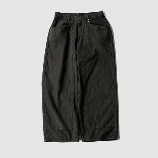 ANCELLM / C/R DUCK DOUBLEKNEE PANTS "BLACK"