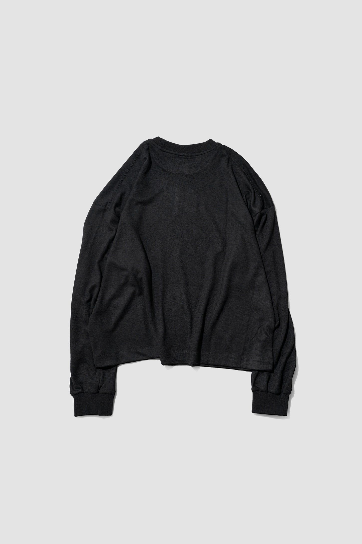 ROTOL/ Wool Wide Long Sleeve Tee "BLACK"