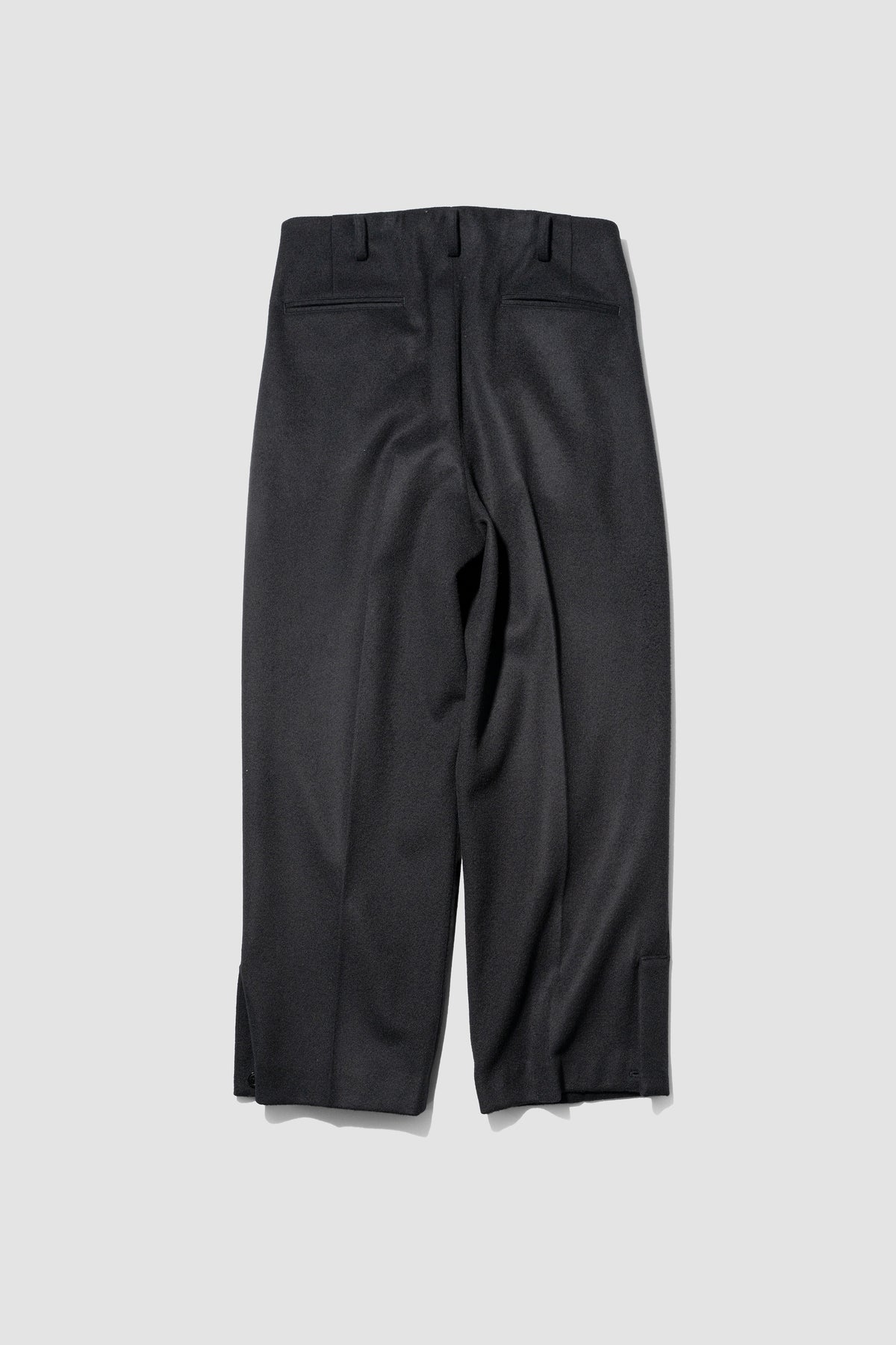 Blanc YM/ Lamds Wool Trousers "BLACK"