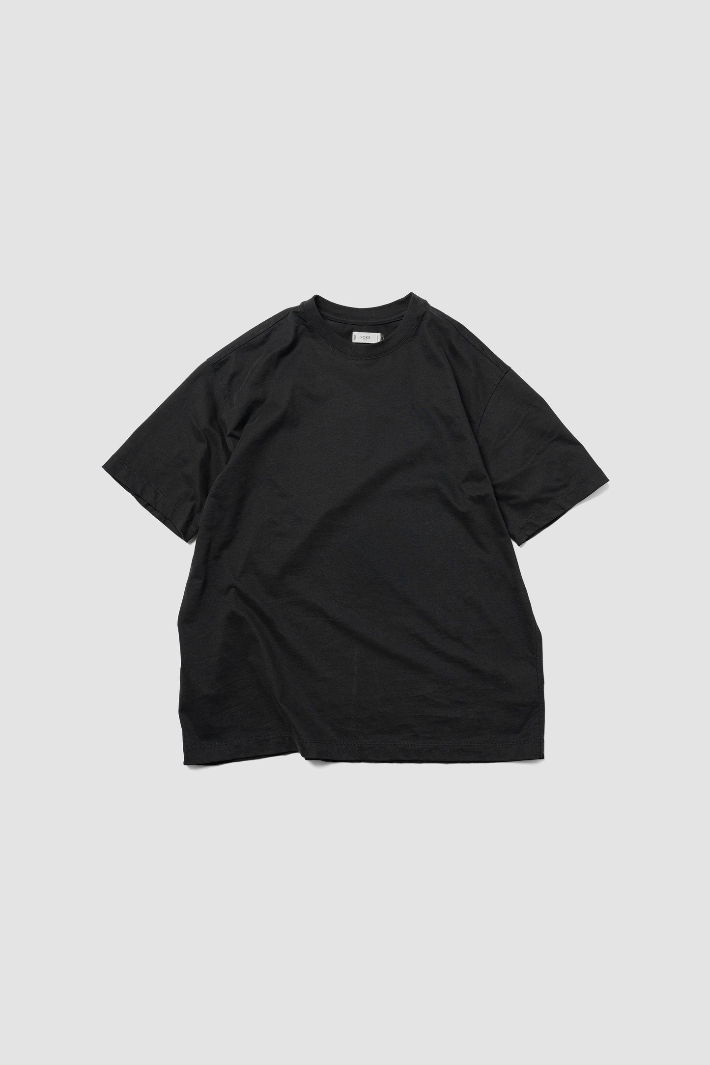 YOKE/ Suvin Cotton YOKE T-shirt "BLACK"