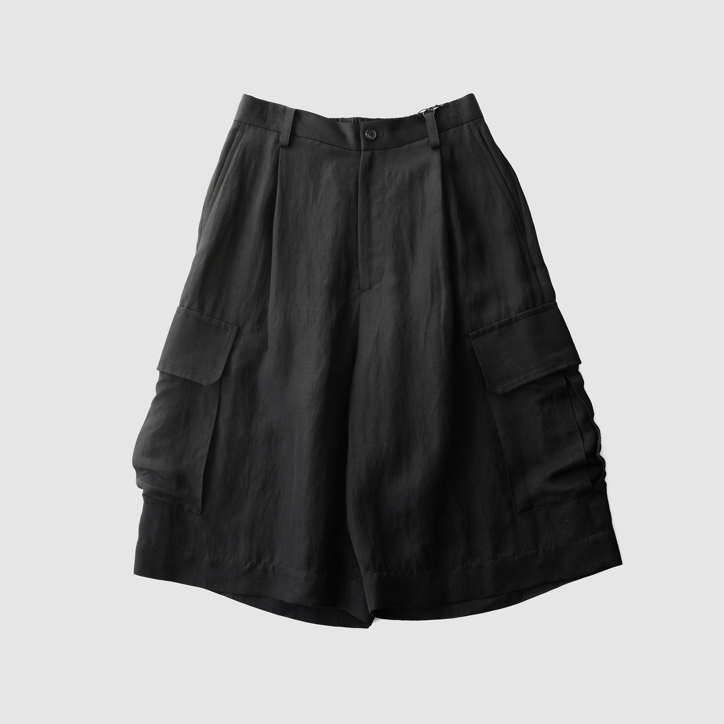 ssstein/ VIS/LI BRIGHT TWILL CARGO SHORT TROUSERS "BLACK"