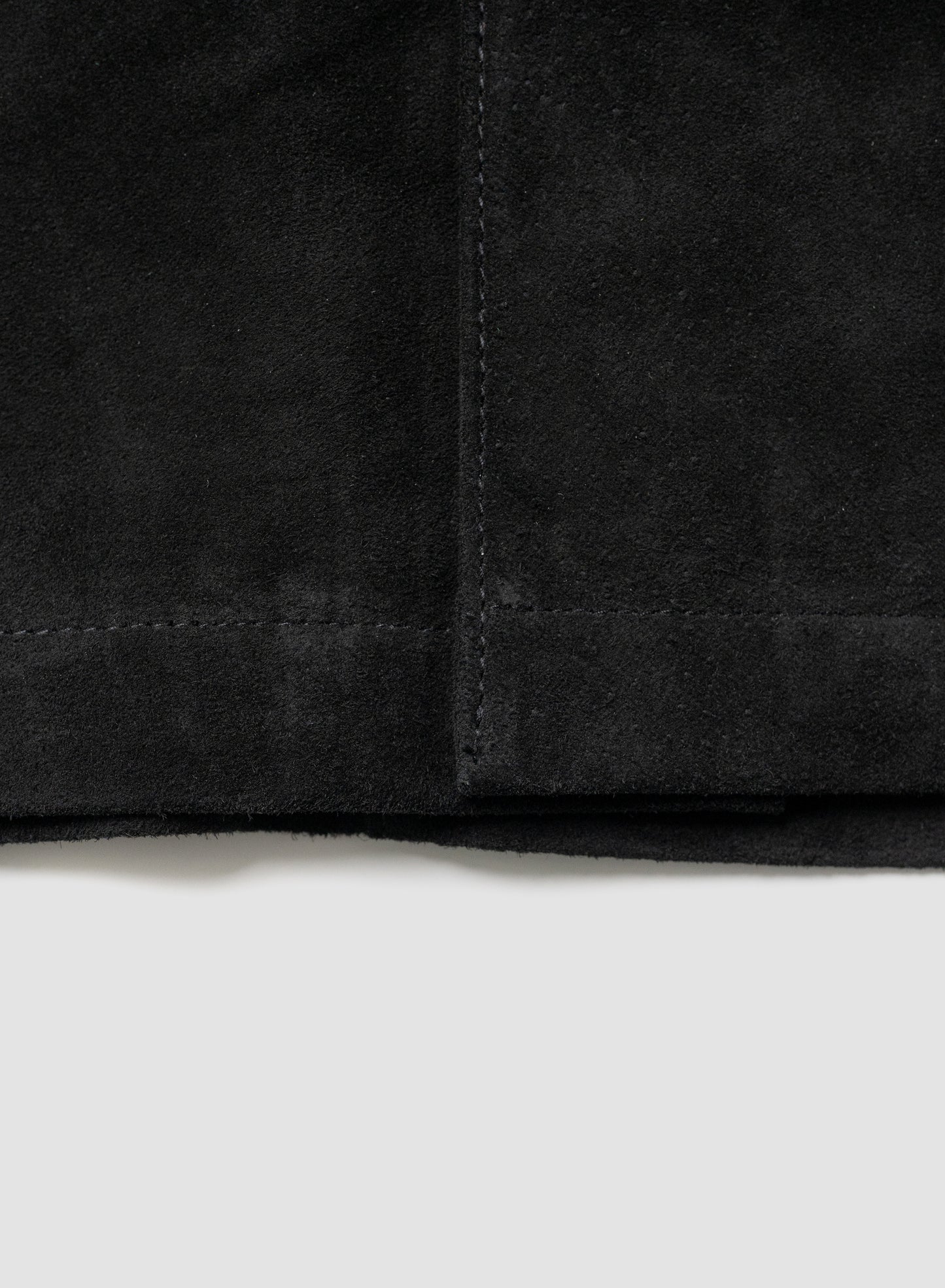 YOKE/ Pig Suede Shirt Jacket "BLACK"