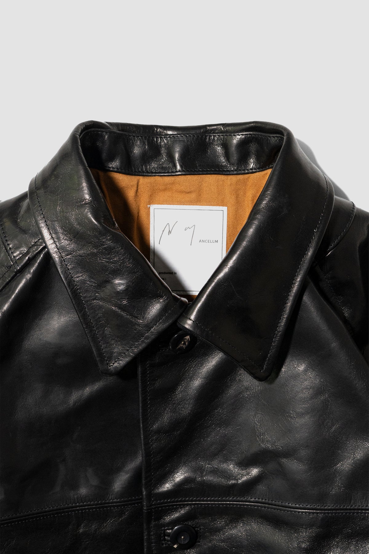 ANCELLM / H.L HALF COAT "BLACK"