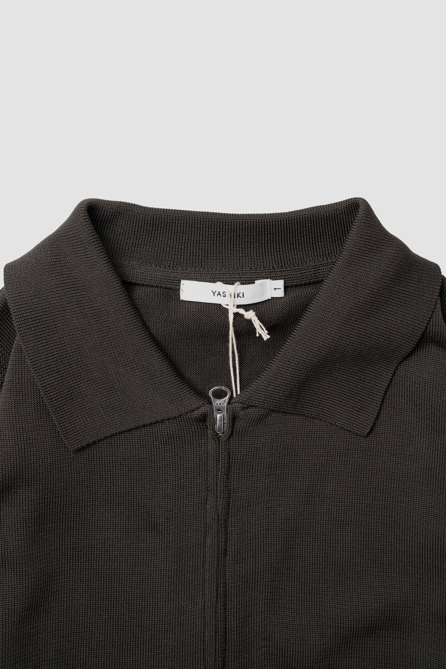 YASHIKI / Akiyo Zip Cardigan "DARK-OLIVE"