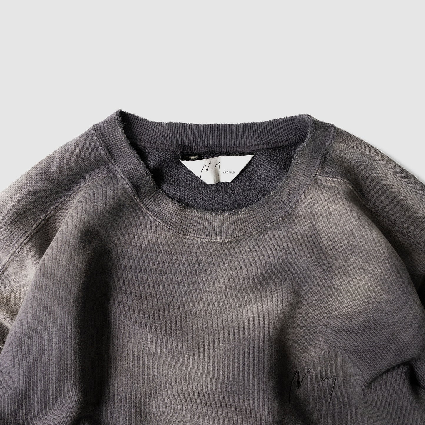 ANCELLM / UNEVENNESS SWEAT SHIRT "D.PLUM"