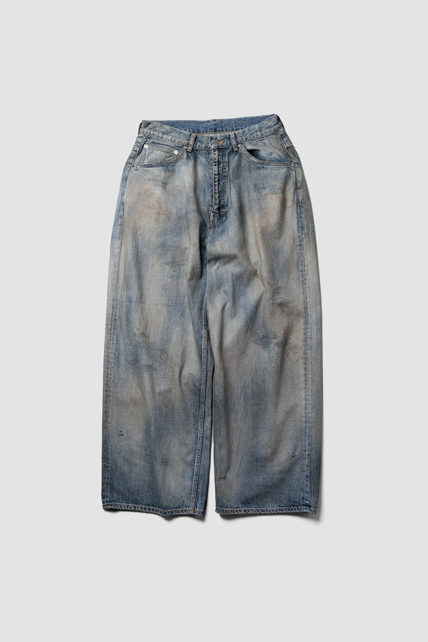 ANCELLM / STRAIGHT WIDE DENIM PANTS "INDIGO"
