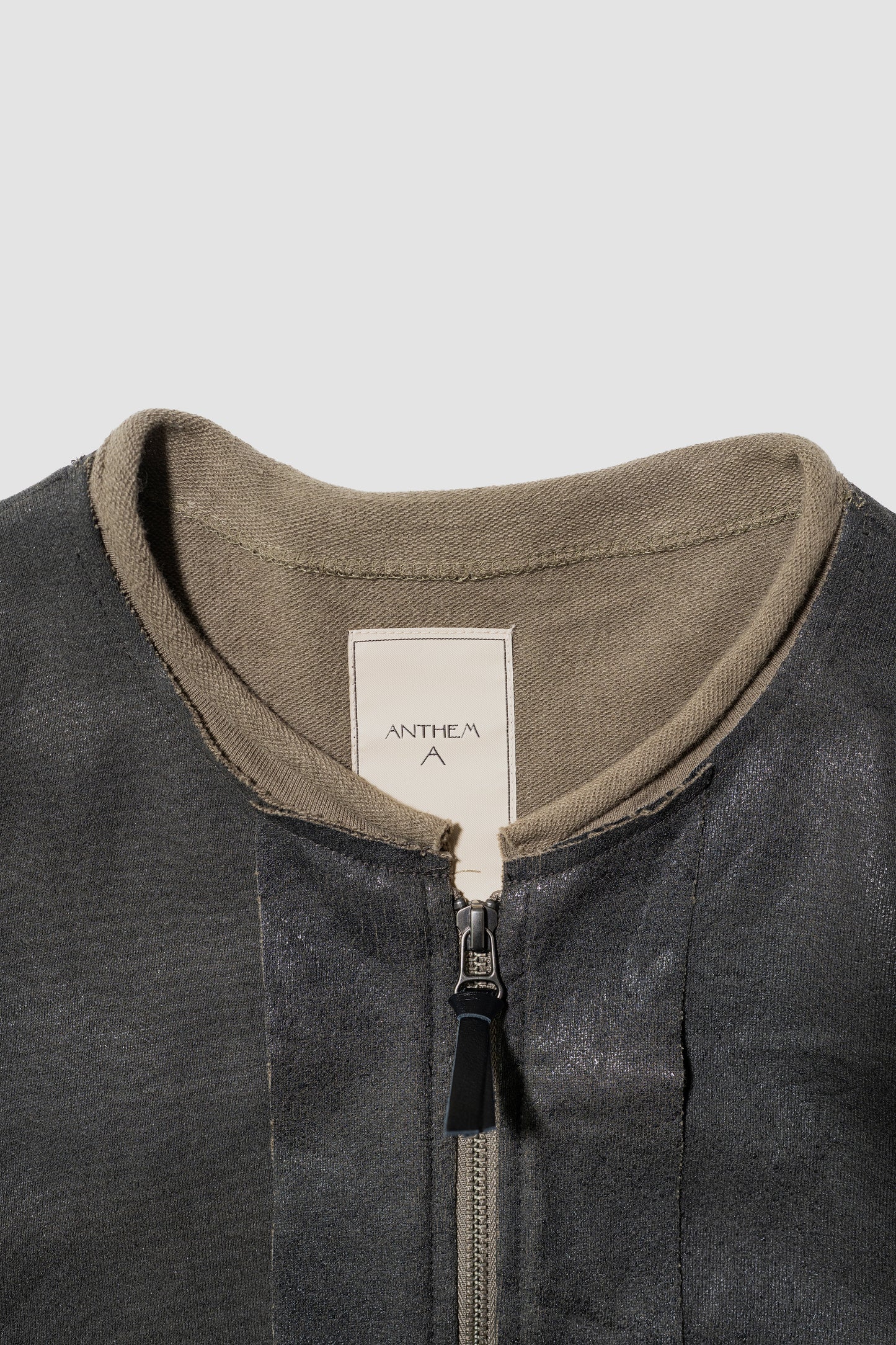 ANTHEM A/ CRACK TERRY MILITARY BLOUSON "Olive Drab"