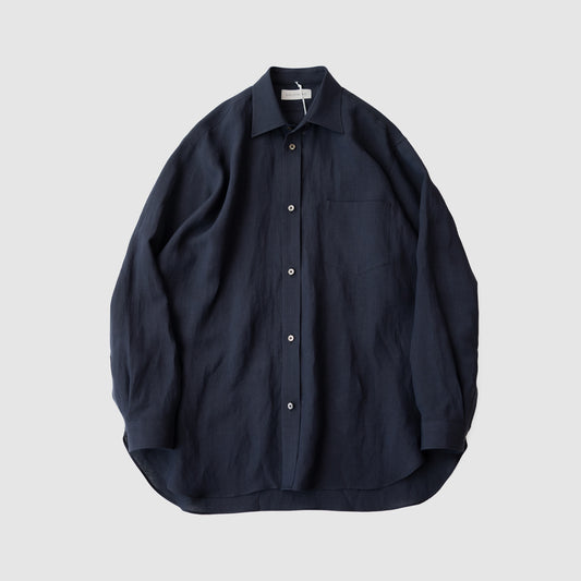 ENCOMING/ CLASSIC LONG SLEEVE SHIRT "NAVY"