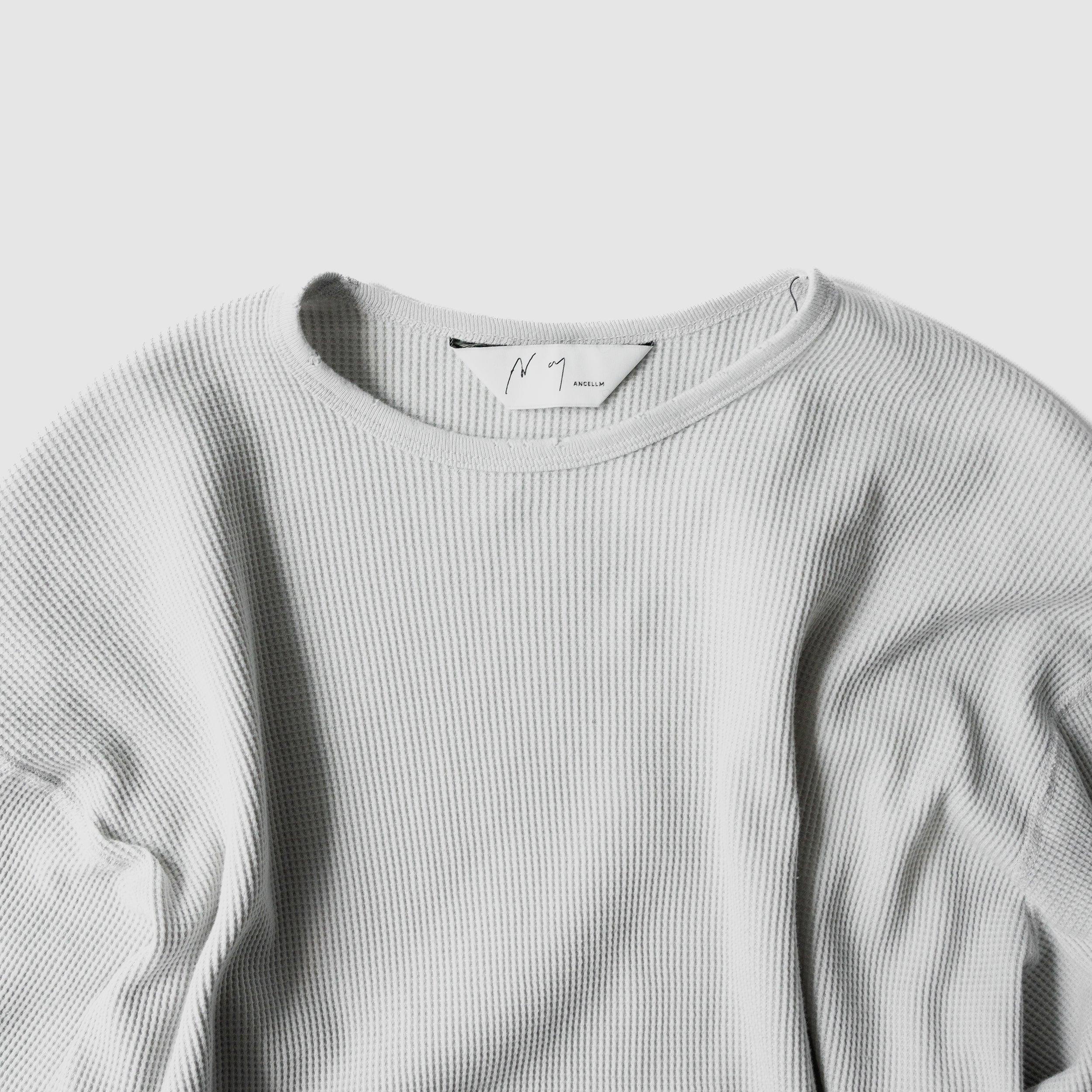 ANCELLM(アンセルム) / DAMAGE WAFFLE CREW LS 