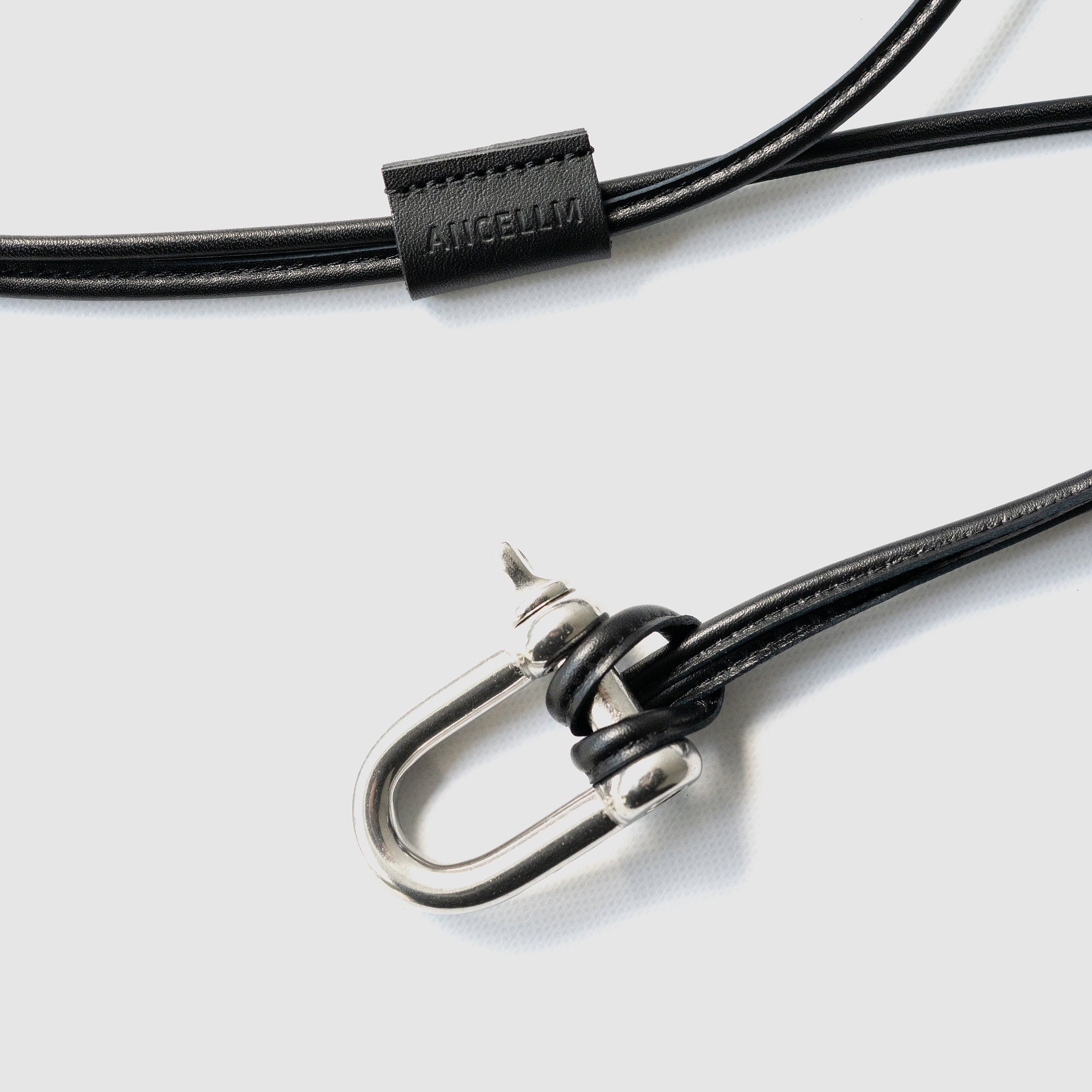 ancellm LEATHER ROPE BELT (BLACK) レザー ANCELLM(アンセルム) / LEATHER ROPE BELT 