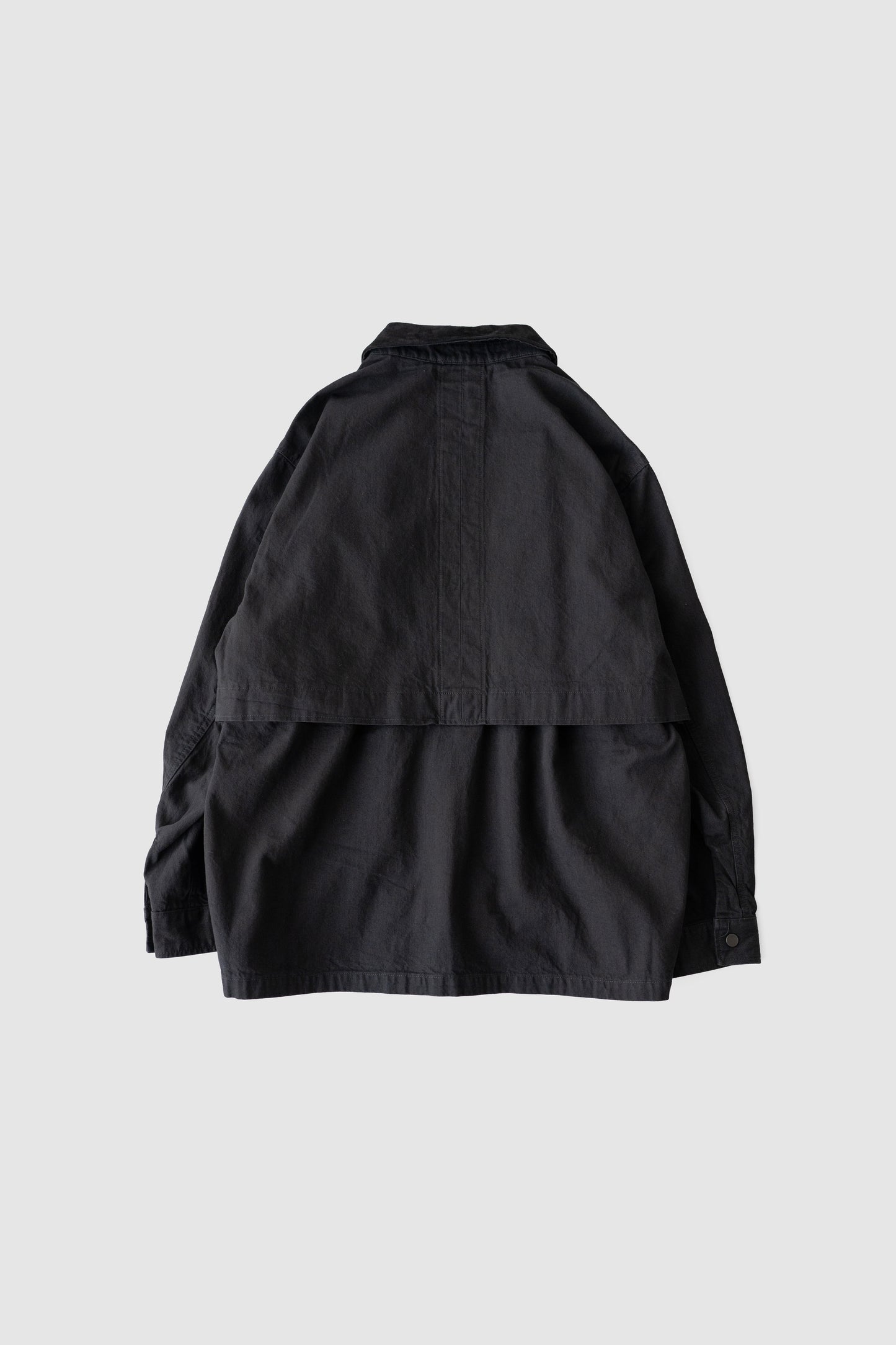 ANCELLM / AGING DENIM HALF JACKET "BLACK"