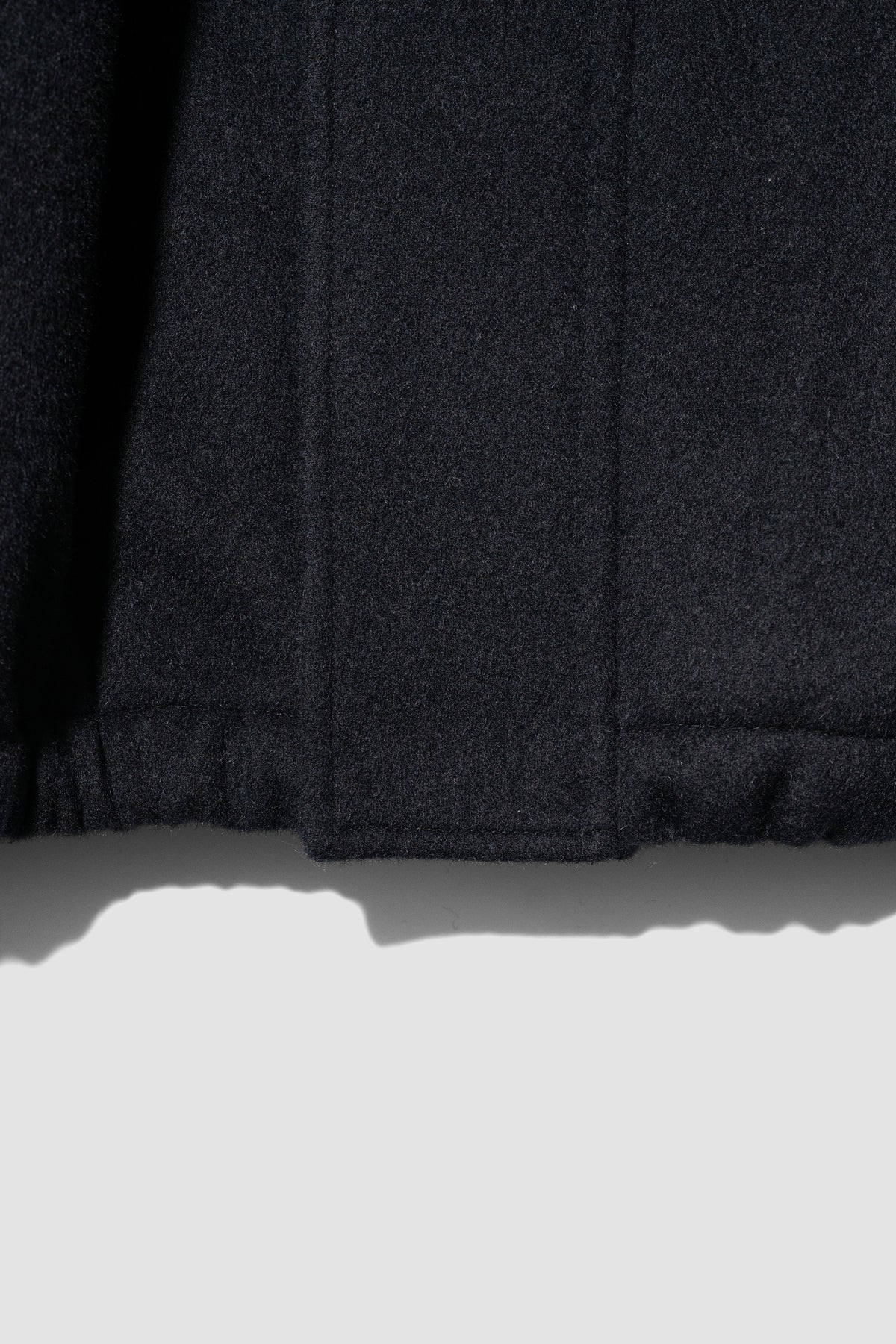 ssstein/ MOUTON COLLAR WOOL CASHMERE PADDED JACKET "DARK NAVY"