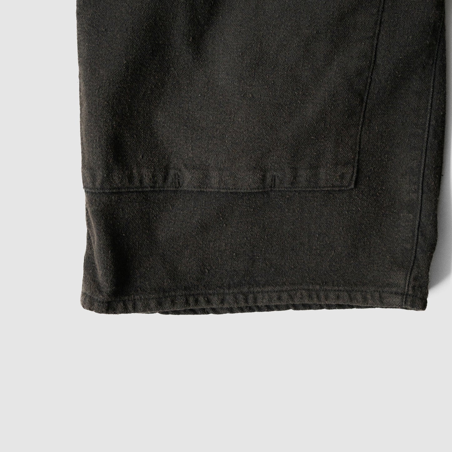 ANCELLM / C/R DUCK DOUBLEKNEE PANTS "BLACK"