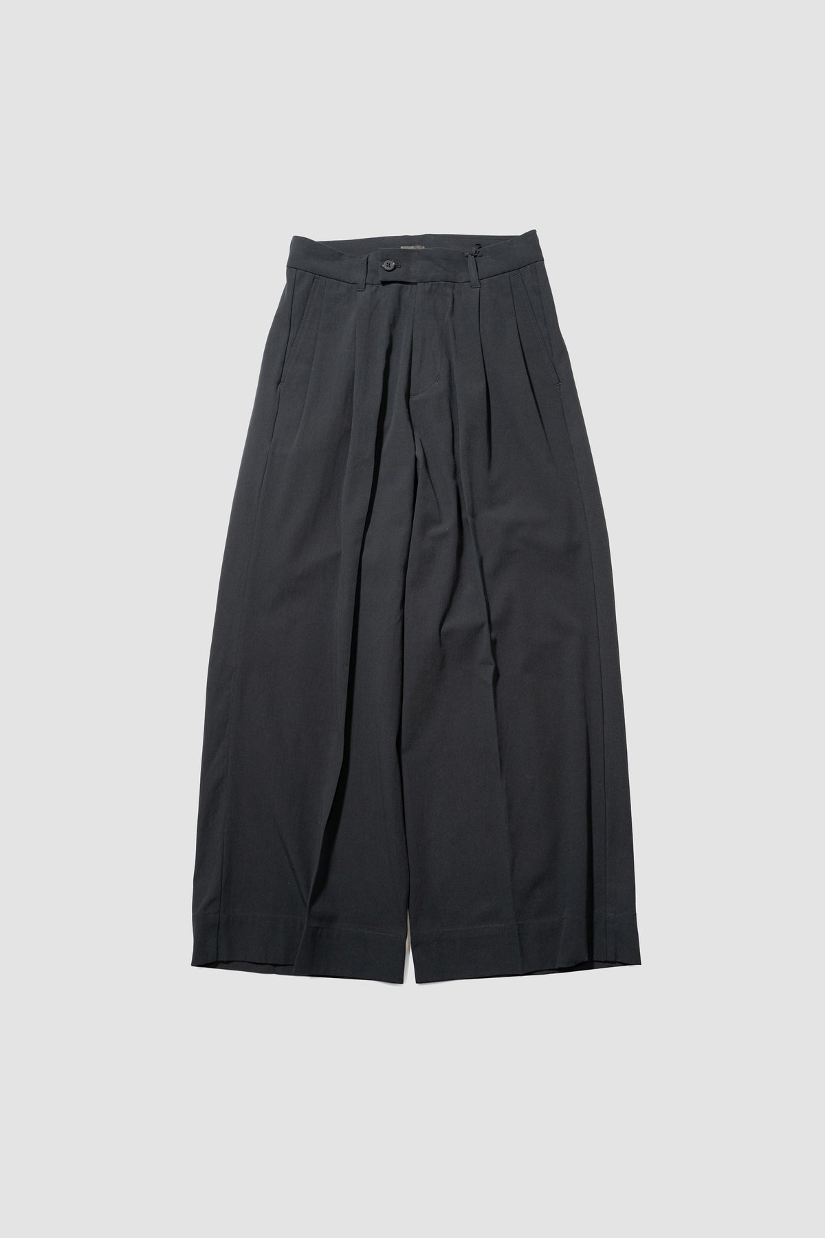 Antwort / COTTON GABARDINE WIDE PANTS "BLACK"