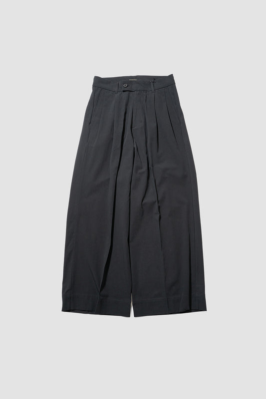 Antwort / COTTON GABARDINE WIDE PANTS "BLACK"