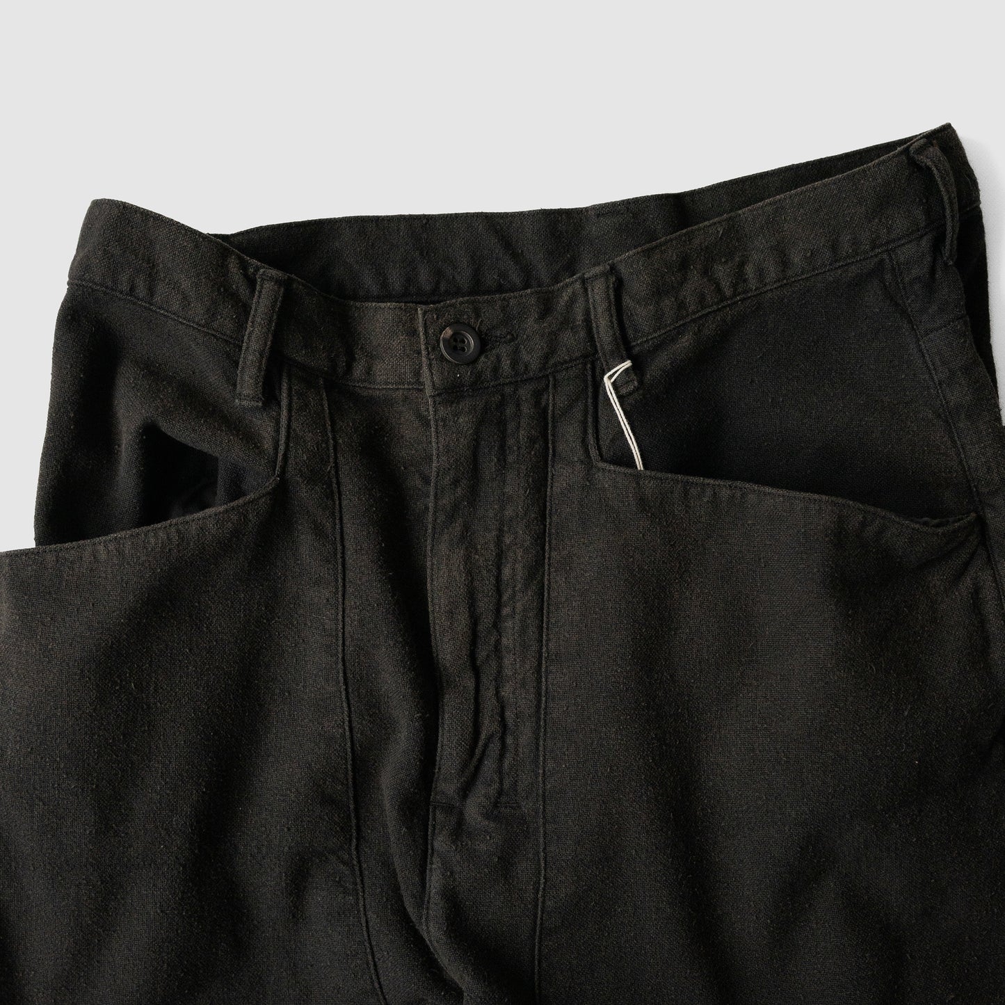 ANCELLM / C/R DUCK DOUBLEKNEE PANTS "BLACK"