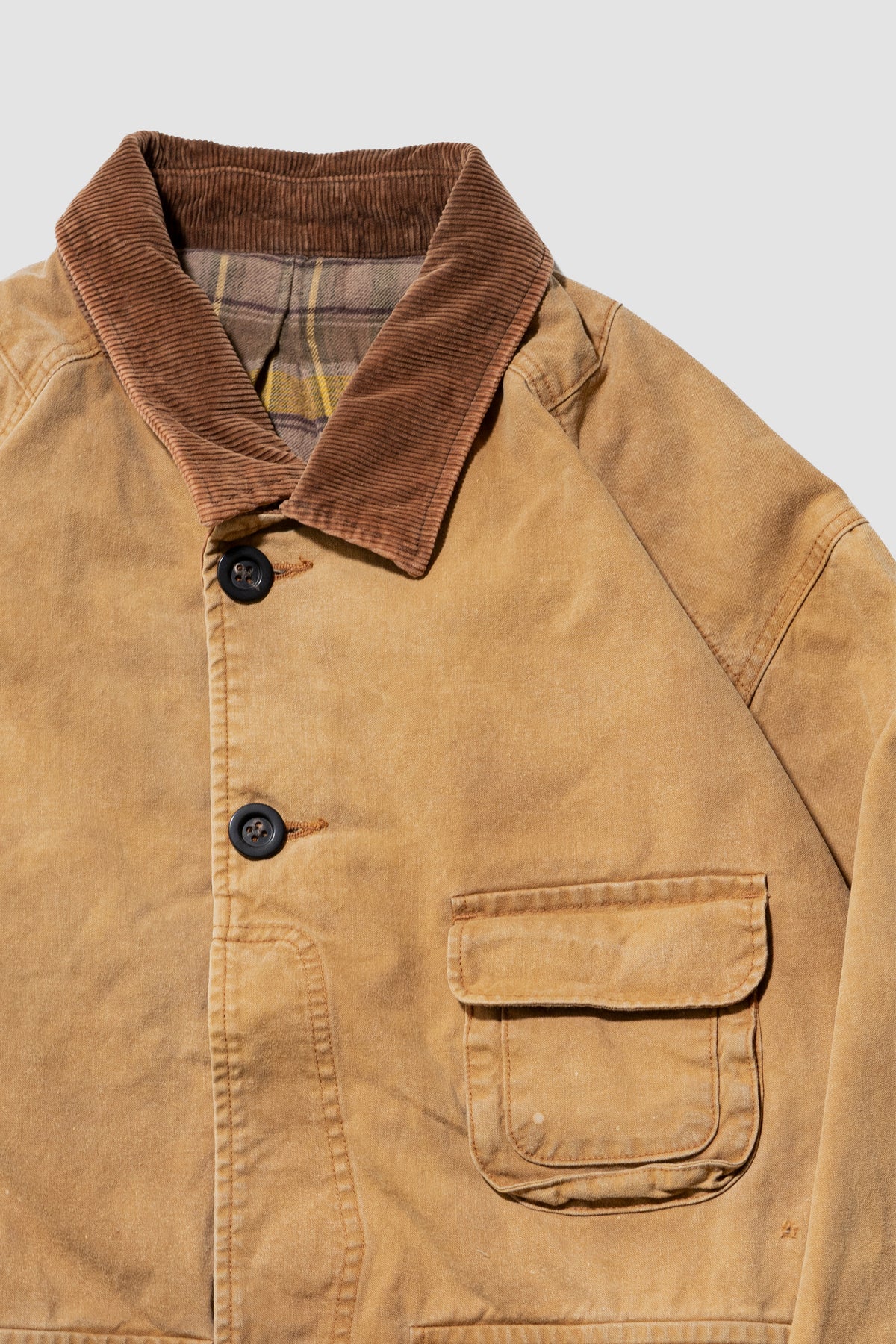 ANCELLM / REVERSIBLE WORK JACKET "CAMEL"