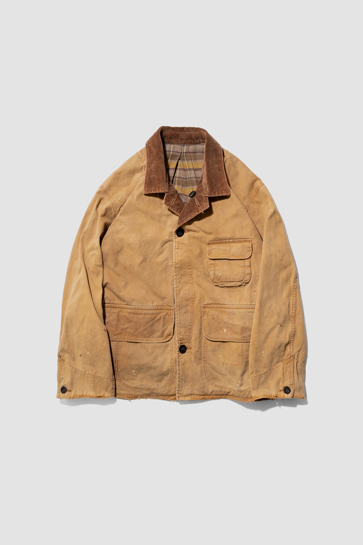 ANCELLM / REVERSIBLE WORK JACKET "CAMEL"