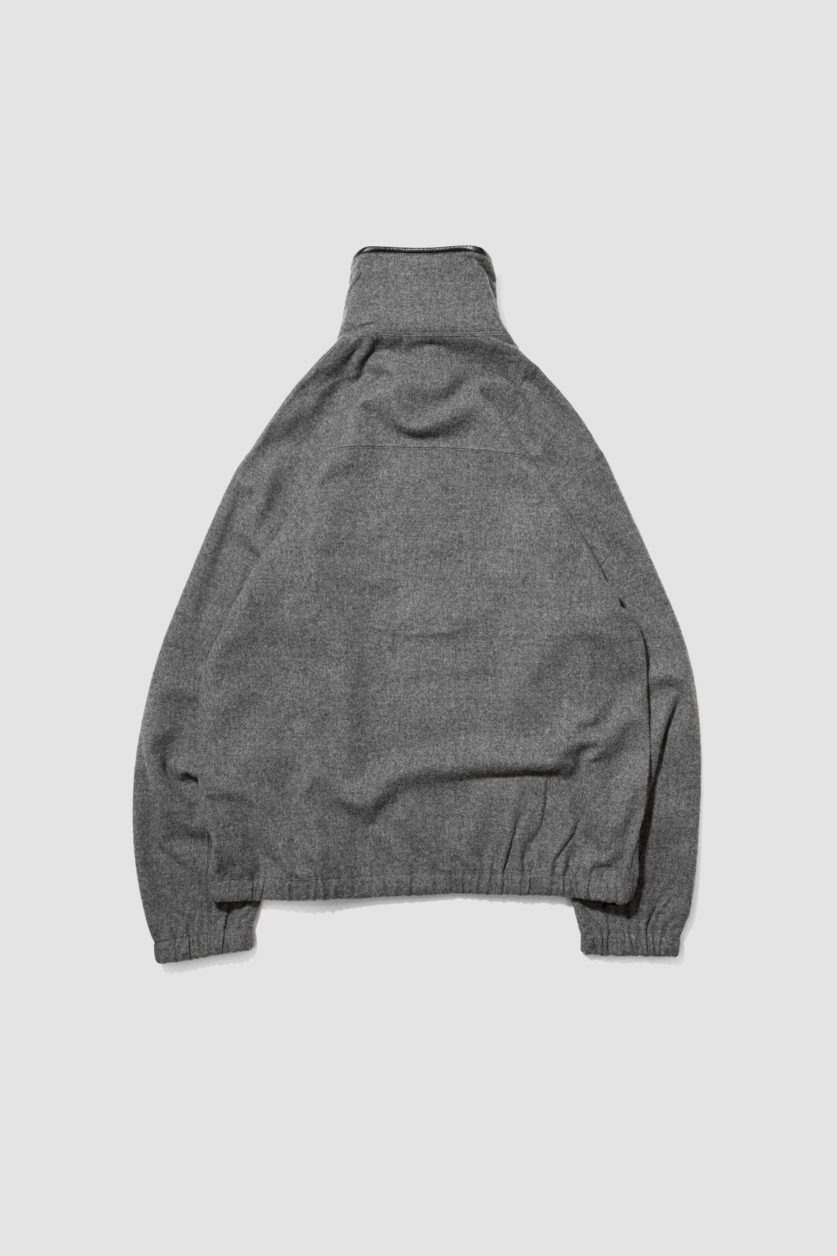YOKE/ Wool Cashmere Fleece Half Zip Pullover "Gray"