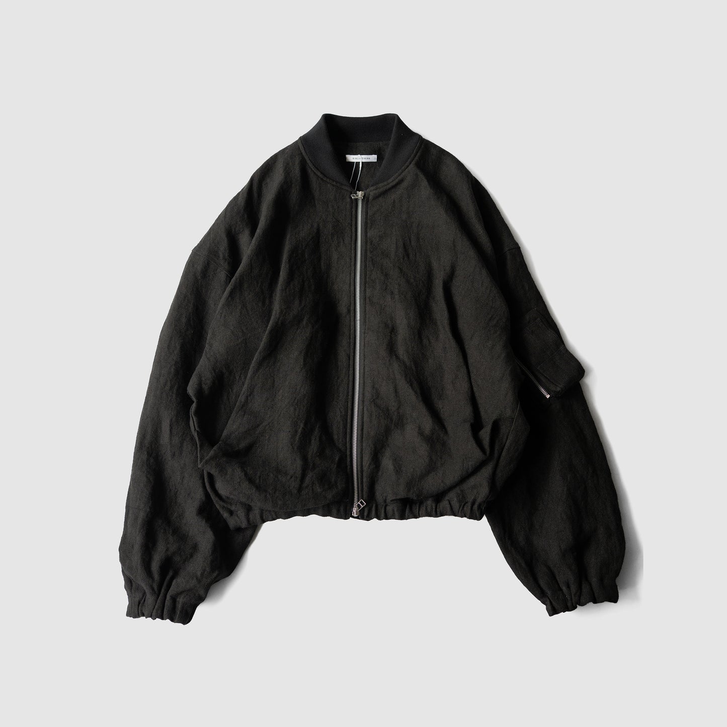 BIBLIOTHERK /  DRAPED MA1 BLOUSON "BLACK"