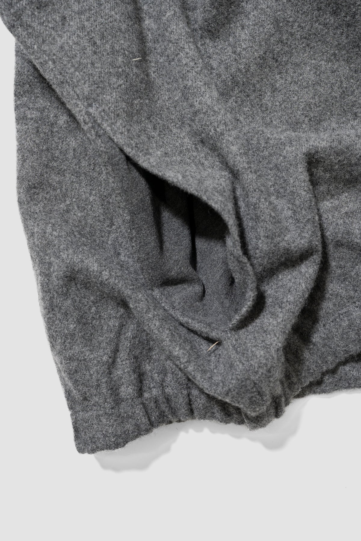 YOKE/ Wool Cashmere Fleece Half Zip Pullover "Gray"
