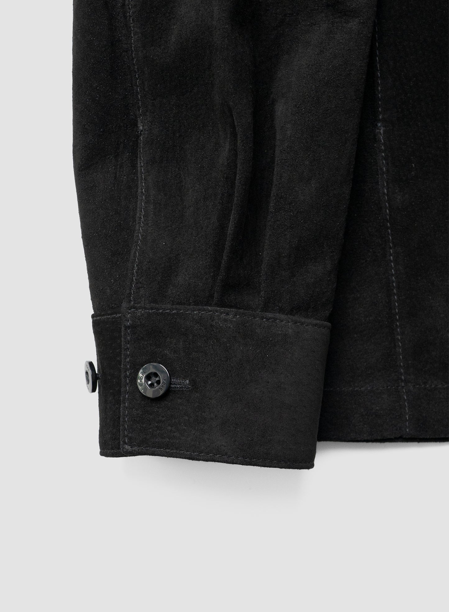 YOKE/ Pig Suede Shirt Jacket "BLACK"