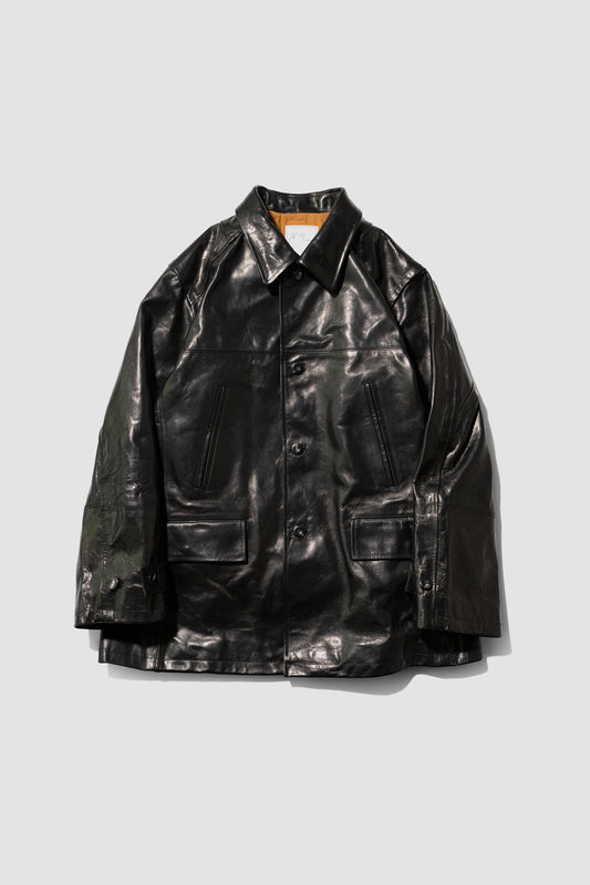 ANCELLM / H.L HALF COAT "BLACK"