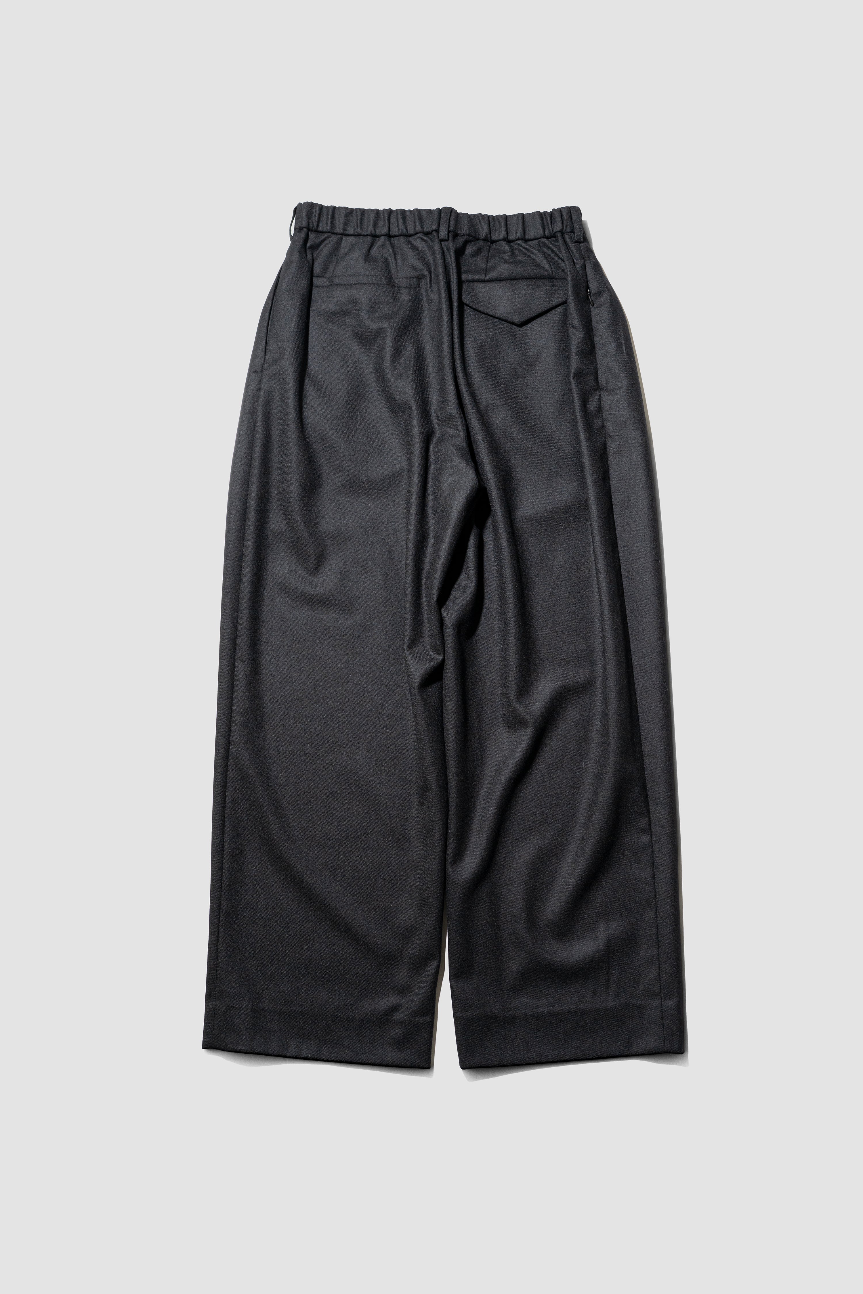 25SS Afiit | アフィット３TACK SLACKS BLACKサイズ2 Afiit(アフィット) / 3TUCK SLACKS 
