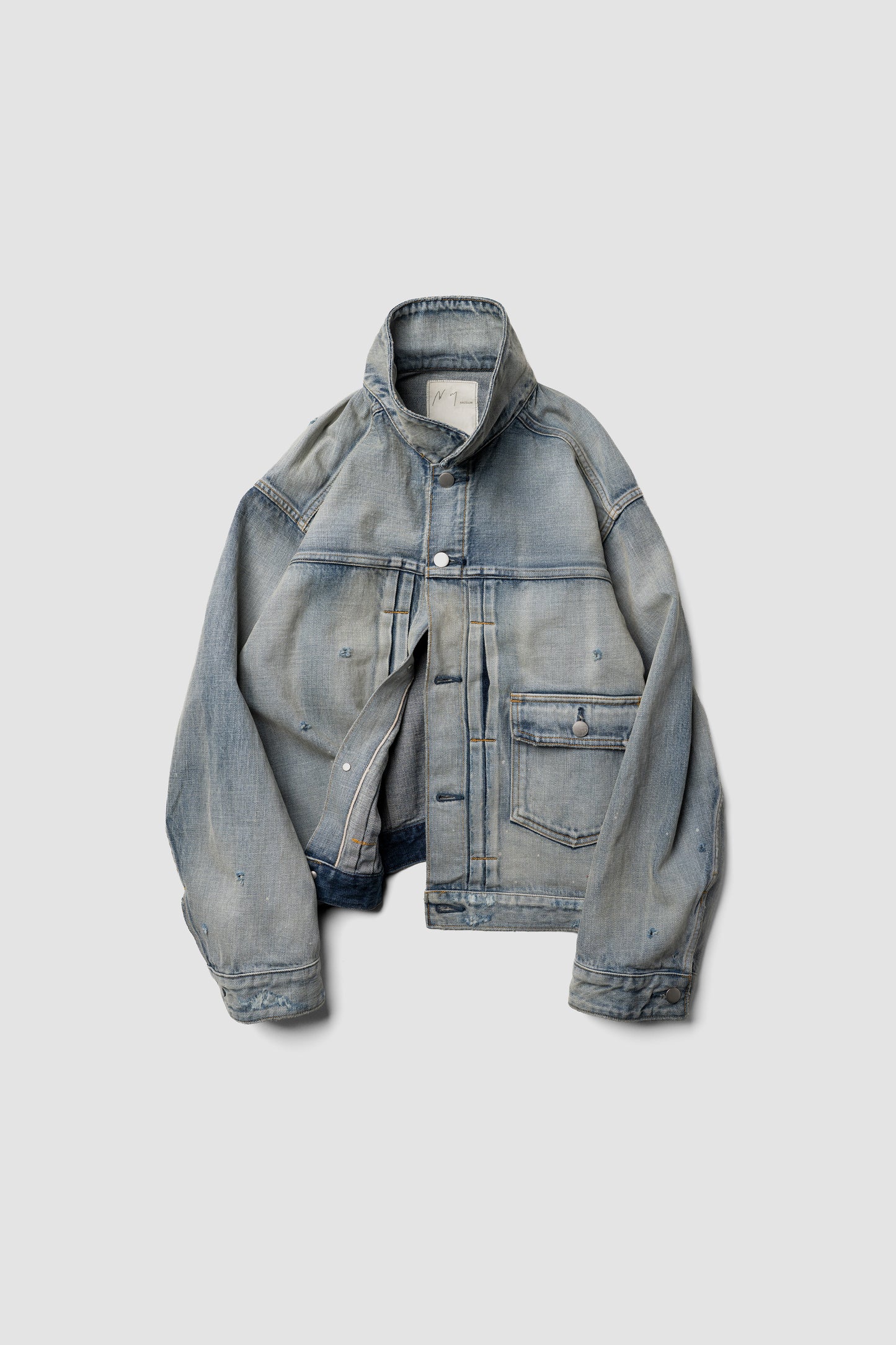 ANCELLM / TYPE-1 AGING DENIM JACKET "L.INDIGO"