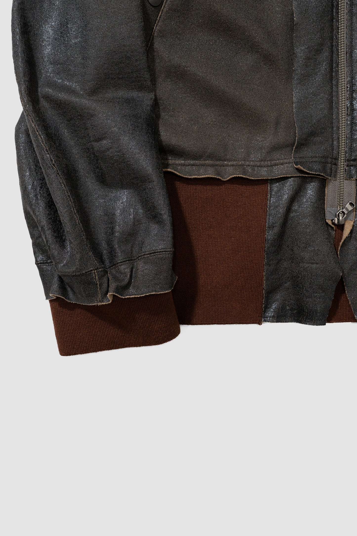 ANTHEM A/ CRACK TERRY MILITARY BLOUSON "Brown"