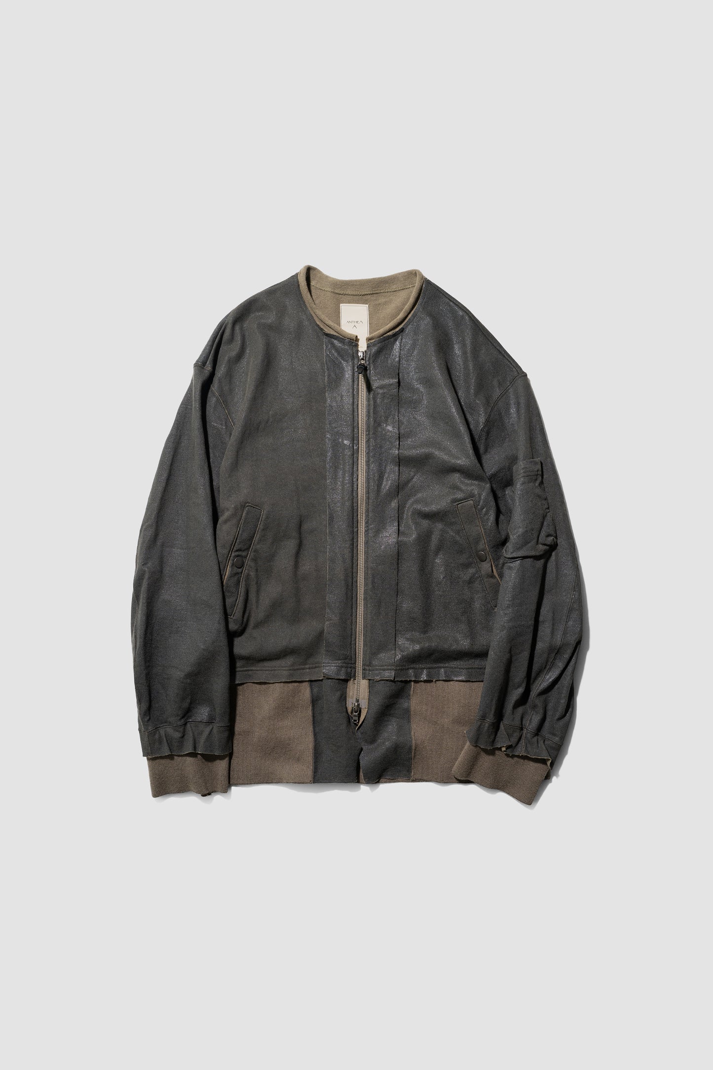 ANTHEM A/ CRACK TERRY MILITARY BLOUSON "Olive Drab"