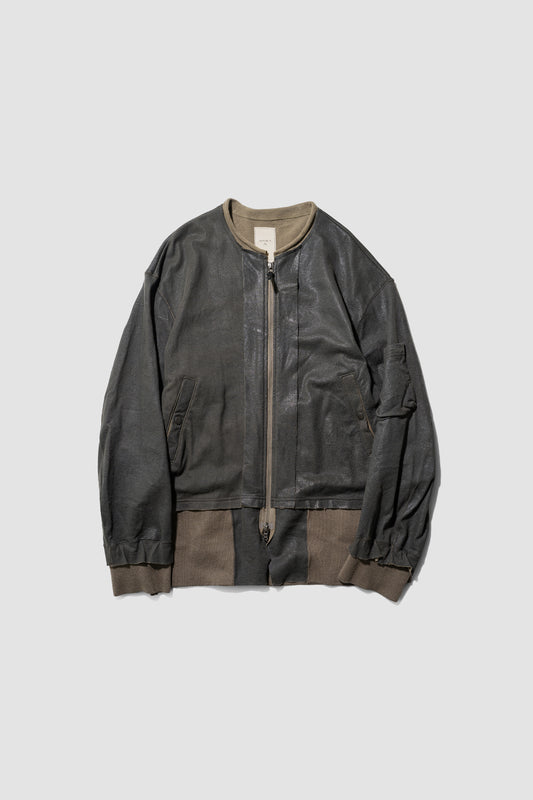ANTHEM A/ CRACK TERRY MILITARY BLOUSON "Olive Drab"
