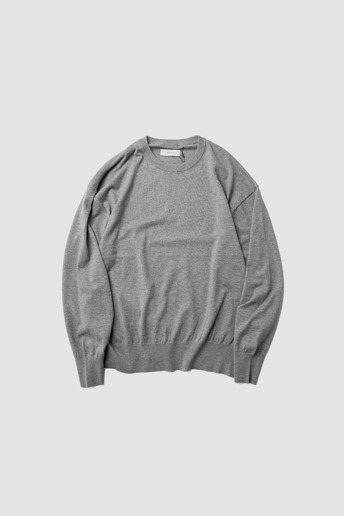 Afiit / COTTON CASHMERE LS  "GRAY"