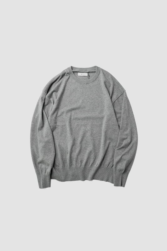 Afiit / COTTON CASHMERE LS  "GRAY"