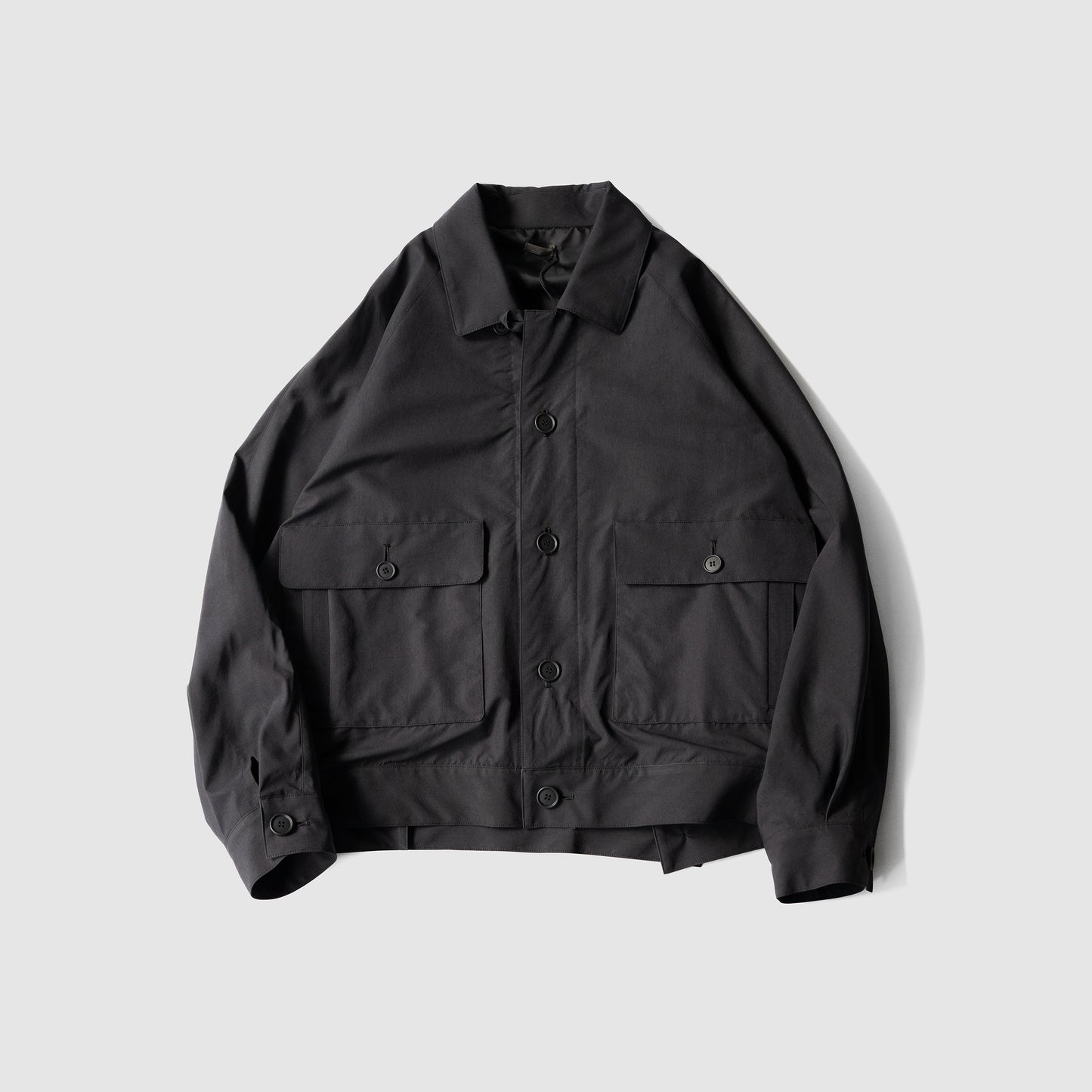 Antwort / SMOOTH TAFTA DOLMAN JACKET "BLACK"