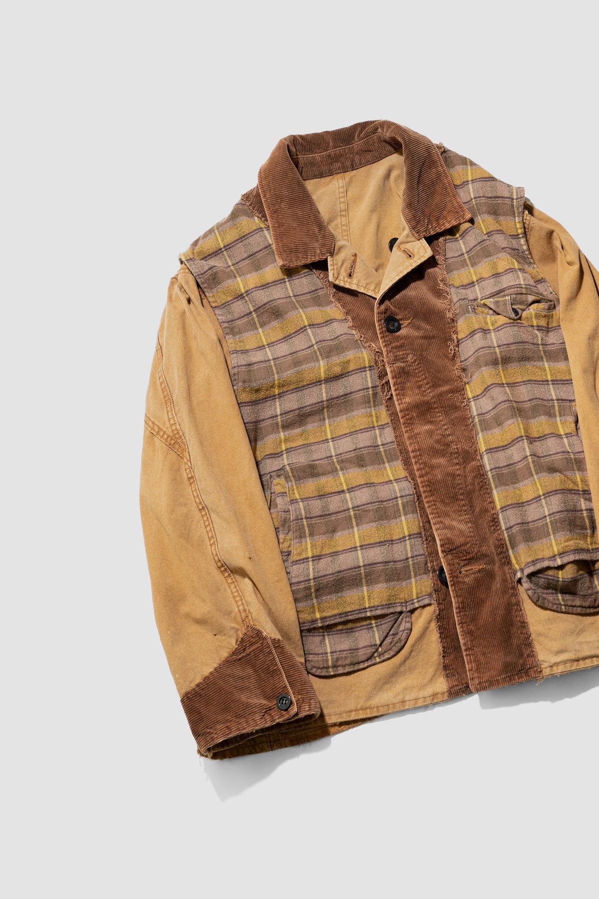 ANCELLM / REVERSIBLE WORK JACKET "CAMEL"