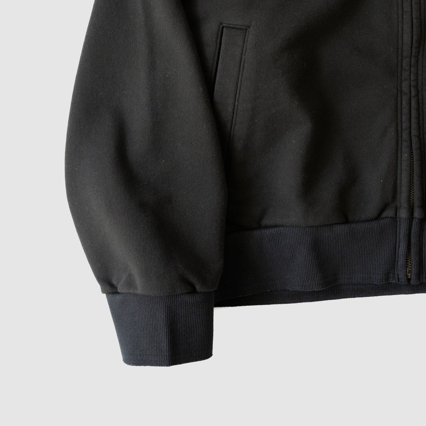 Antwort / CUT OFF ZIP HOODIE "BLACK"