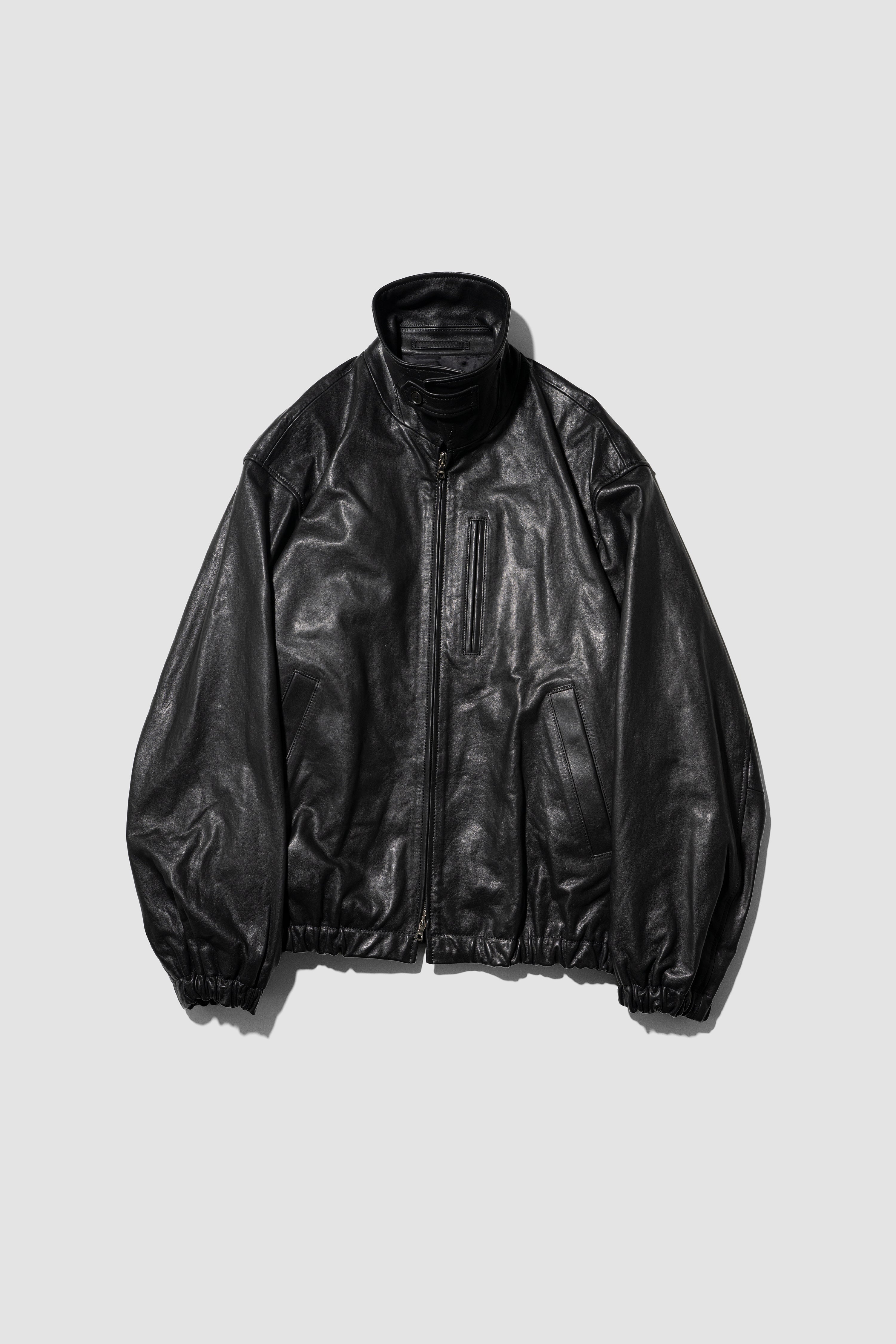 ssstein(シュタイン)/ CALF ZIP SHORT JACKET 