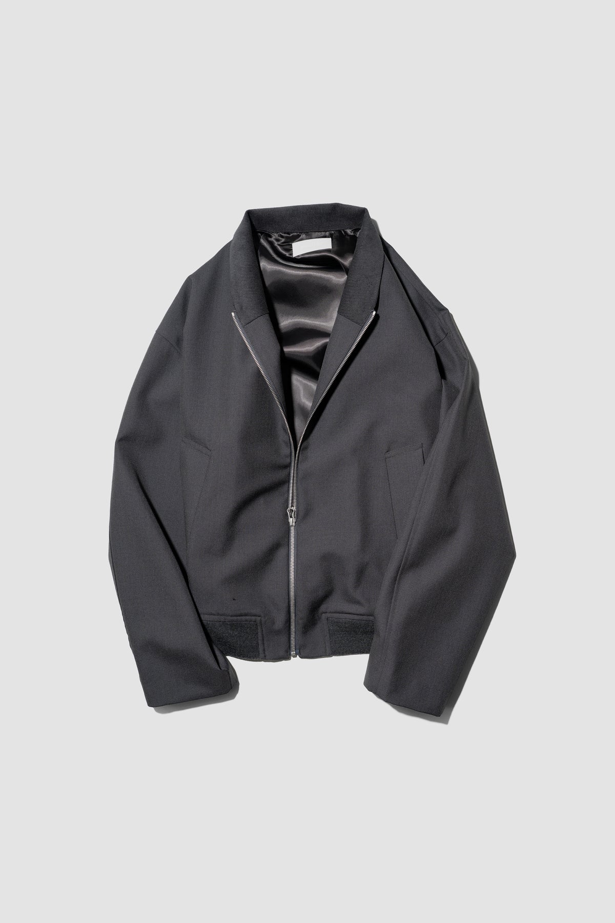 paratrait/ WOOL BLOUSON "GRAY"