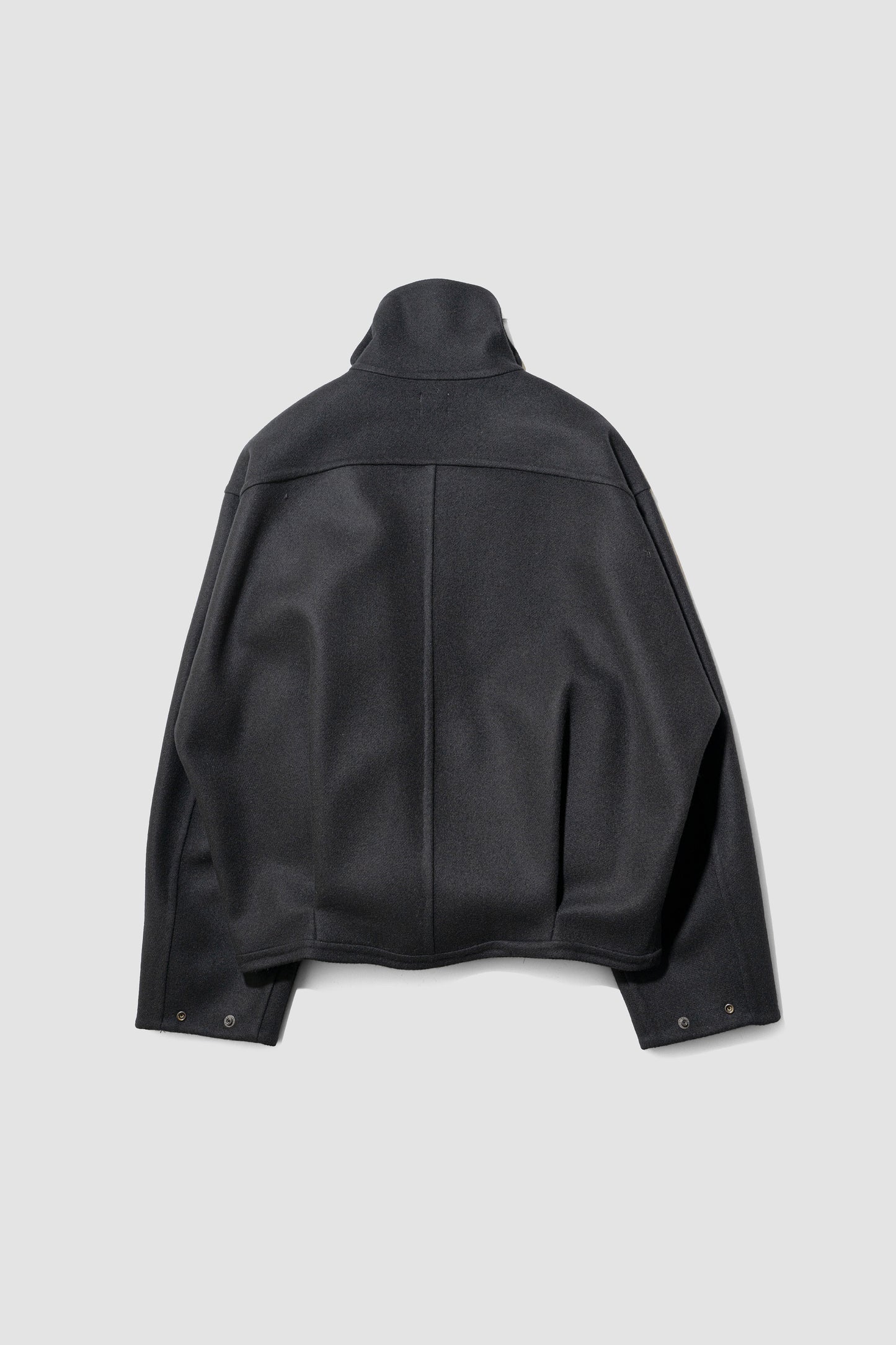 YOKE/ Wool Cashmere Balloon Silhouette Blouson "BLACK"