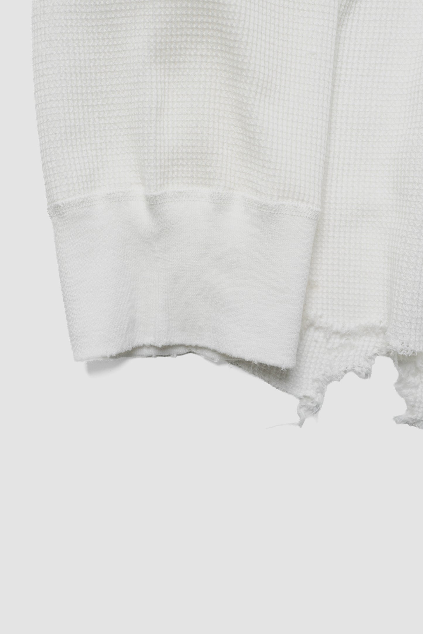 ANCELLM / DAMAGE WAFFLE CREW LS "WHITE"