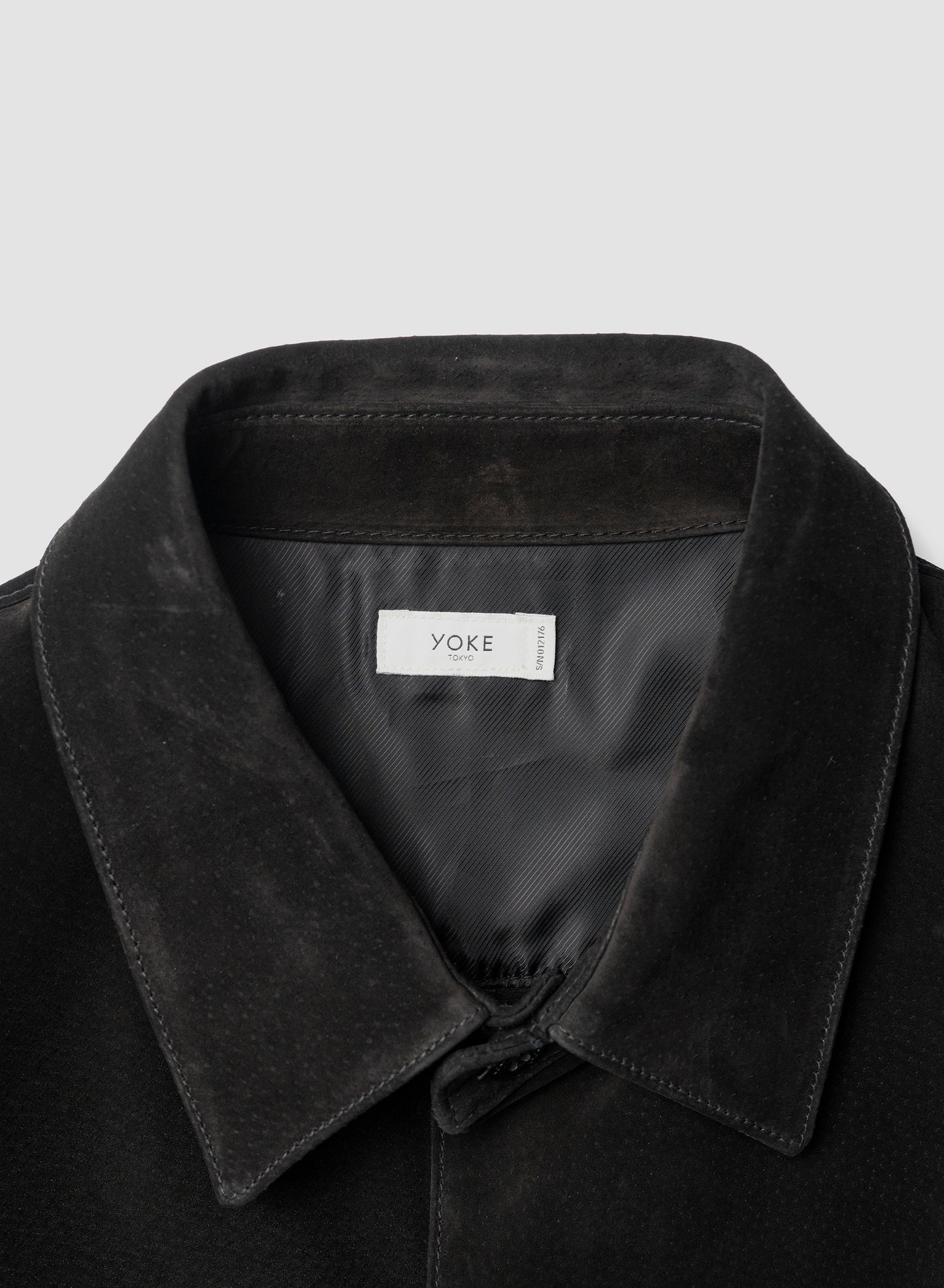 YOKE/ Pig Suede Shirt Jacket "BLACK"